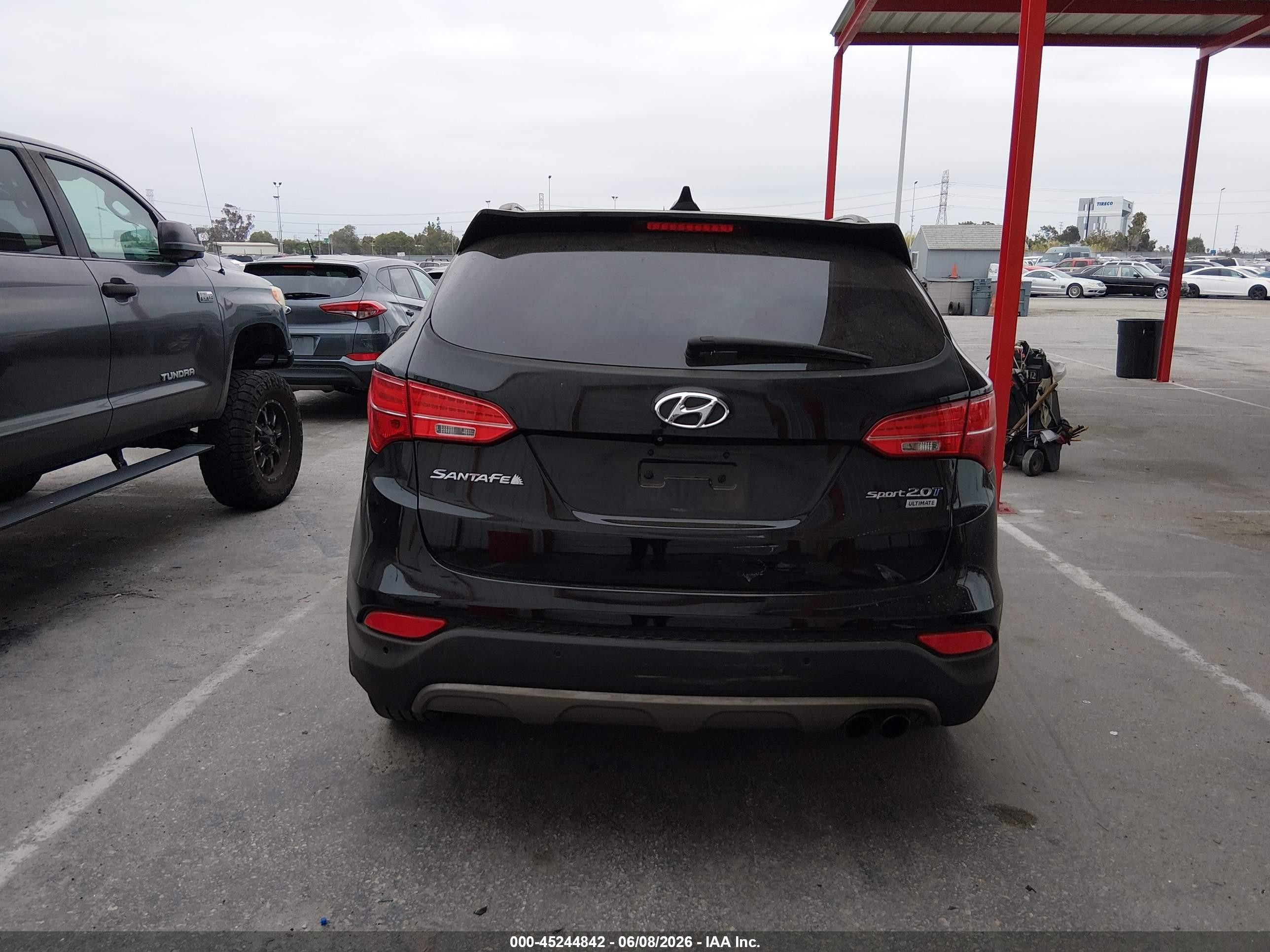 2015 Hyundai Santa Fe Sport 2.0l Turbo Black vin: 5XYZW4LA3FG256279