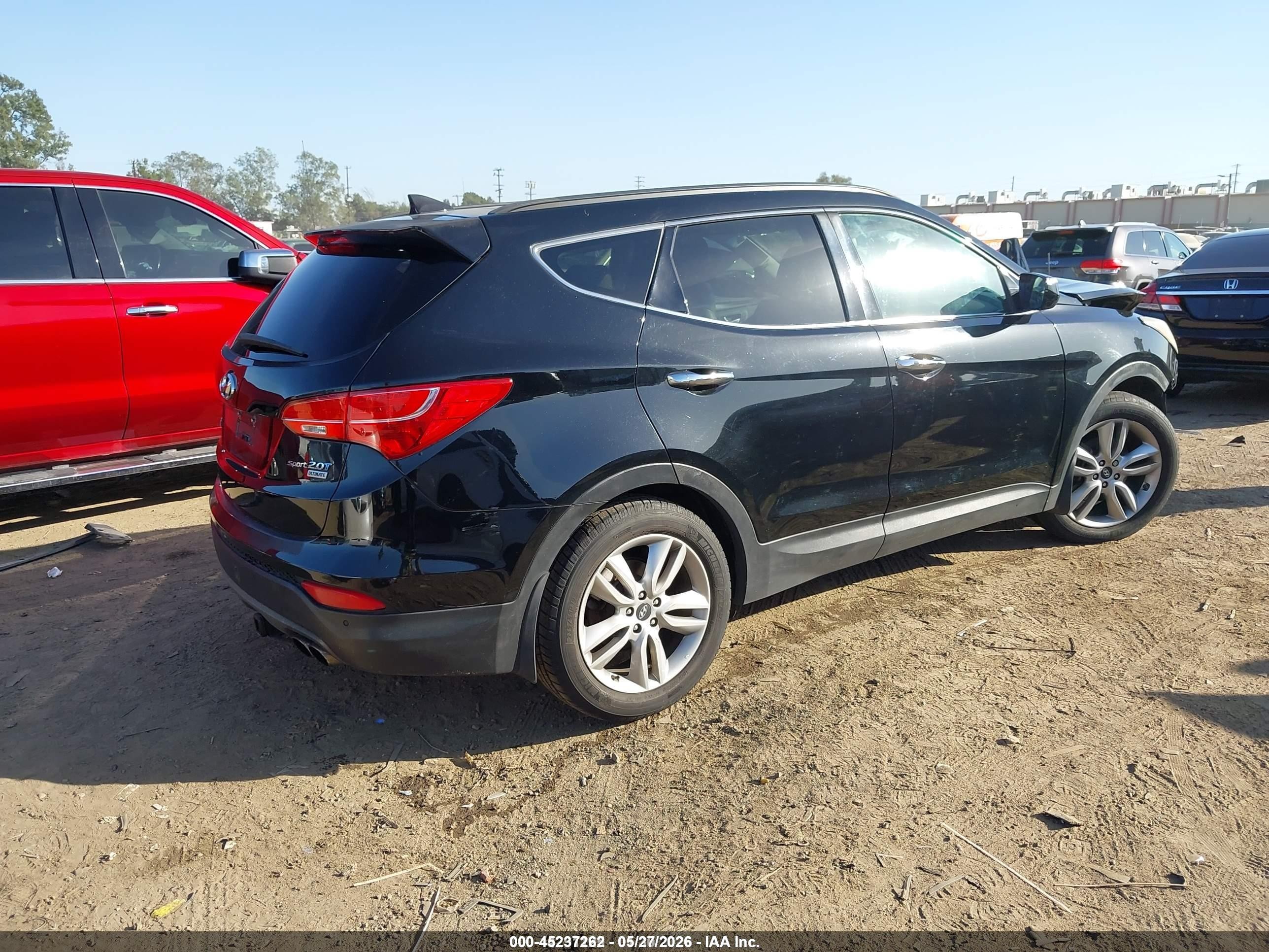 2015 Hyundai Santa Fe Sport 2.0l Turbo Black vin: 5XYZW4LA3FG293705