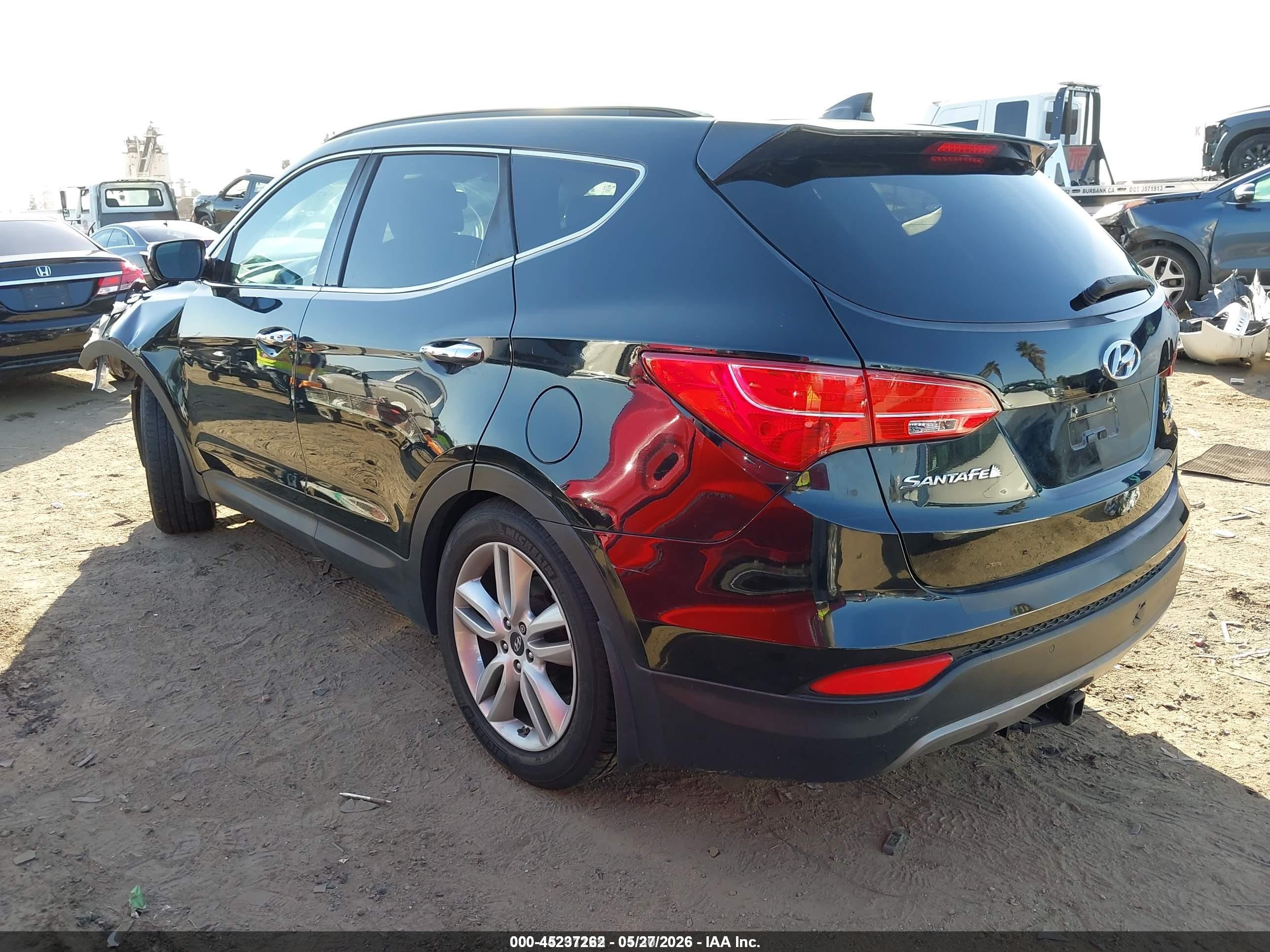 2015 Hyundai Santa Fe Sport 2.0l Turbo Black vin: 5XYZW4LA3FG293705