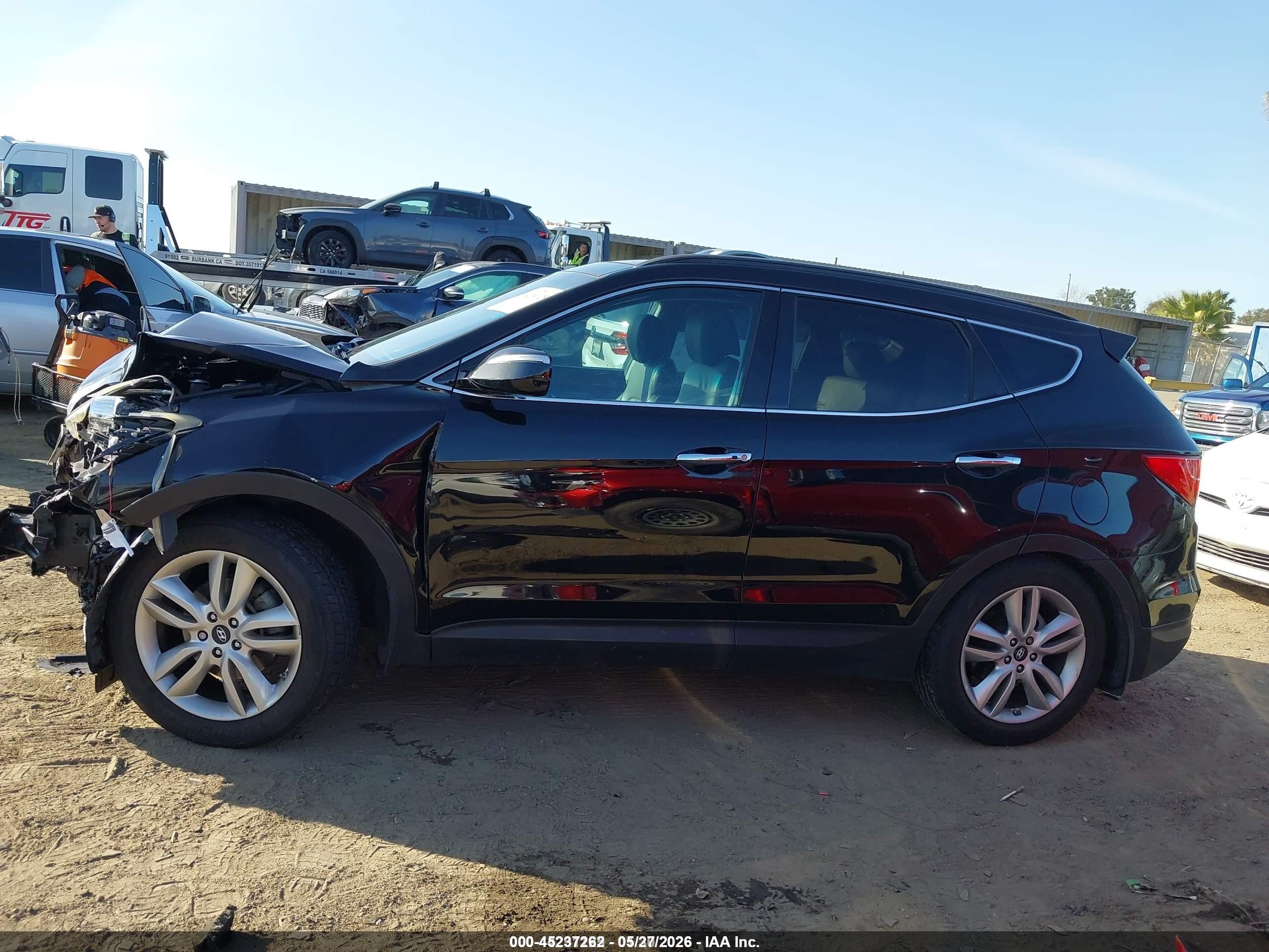 2015 Hyundai Santa Fe Sport 2.0l Turbo Black vin: 5XYZW4LA3FG293705