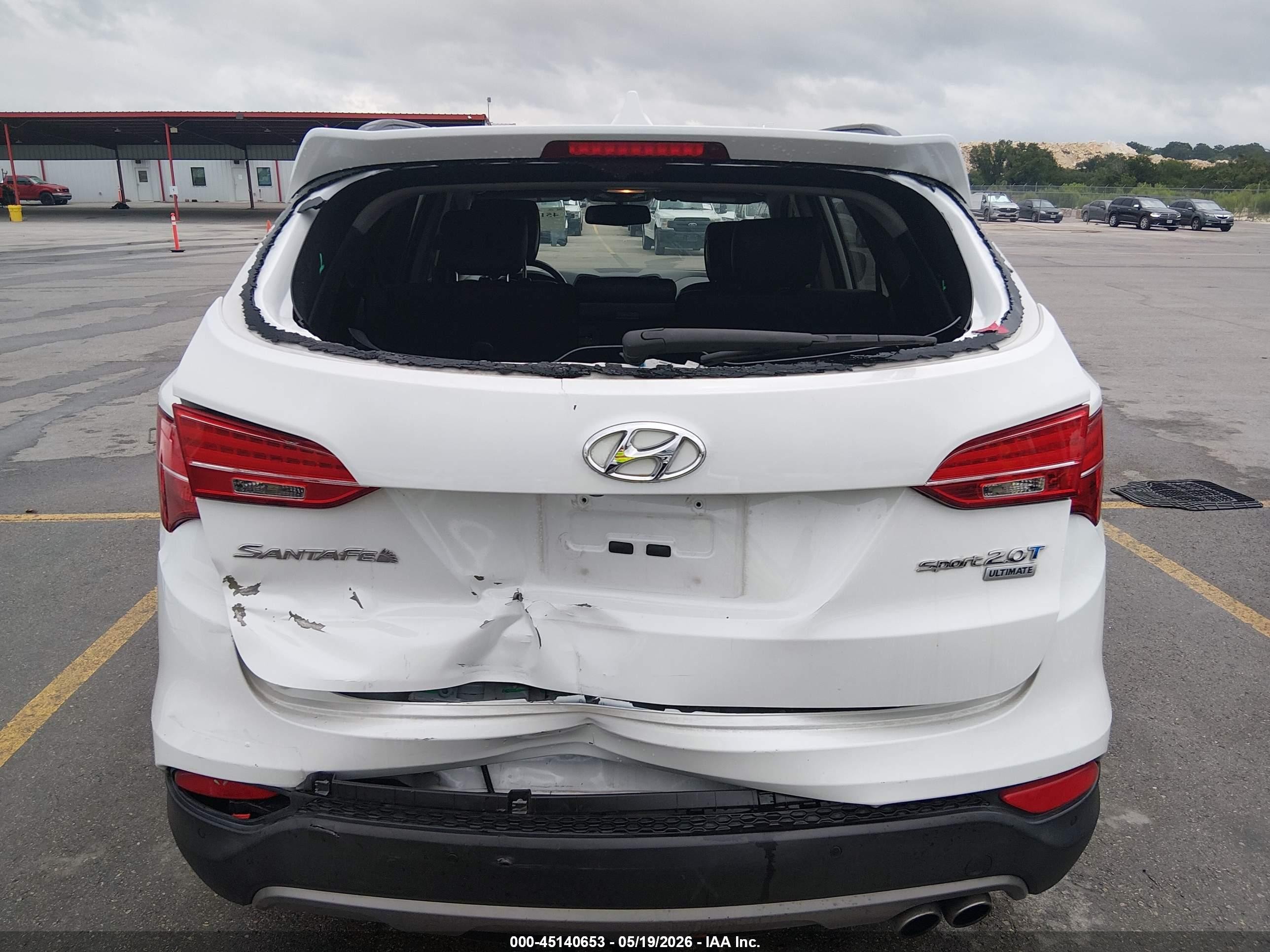 2015 Hyundai Santa Fe Sport 2.0l Turbo Белый vin: 5XYZW4LA4FG289520