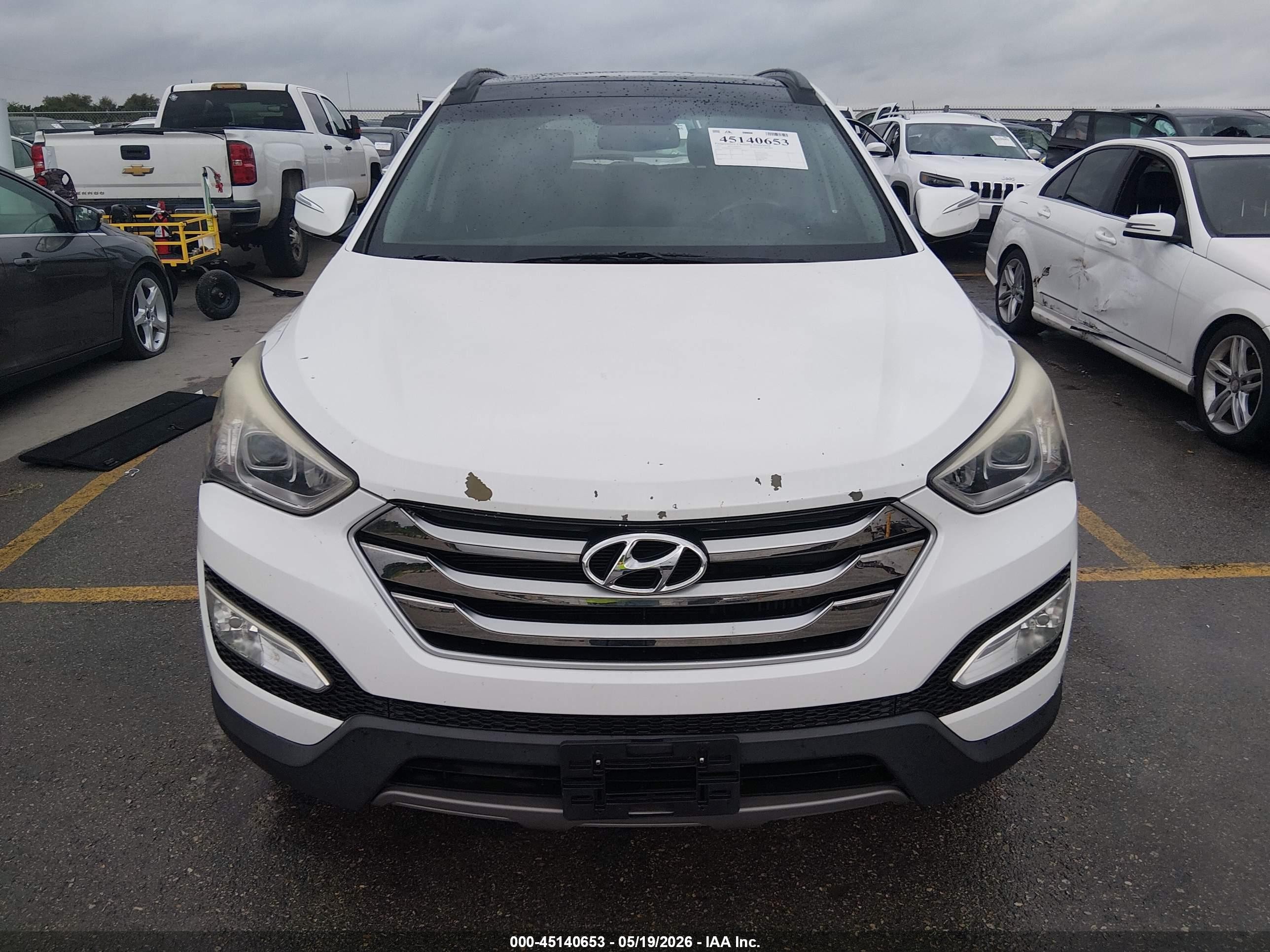2015 Hyundai Santa Fe Sport 2.0l Turbo Белый vin: 5XYZW4LA4FG289520