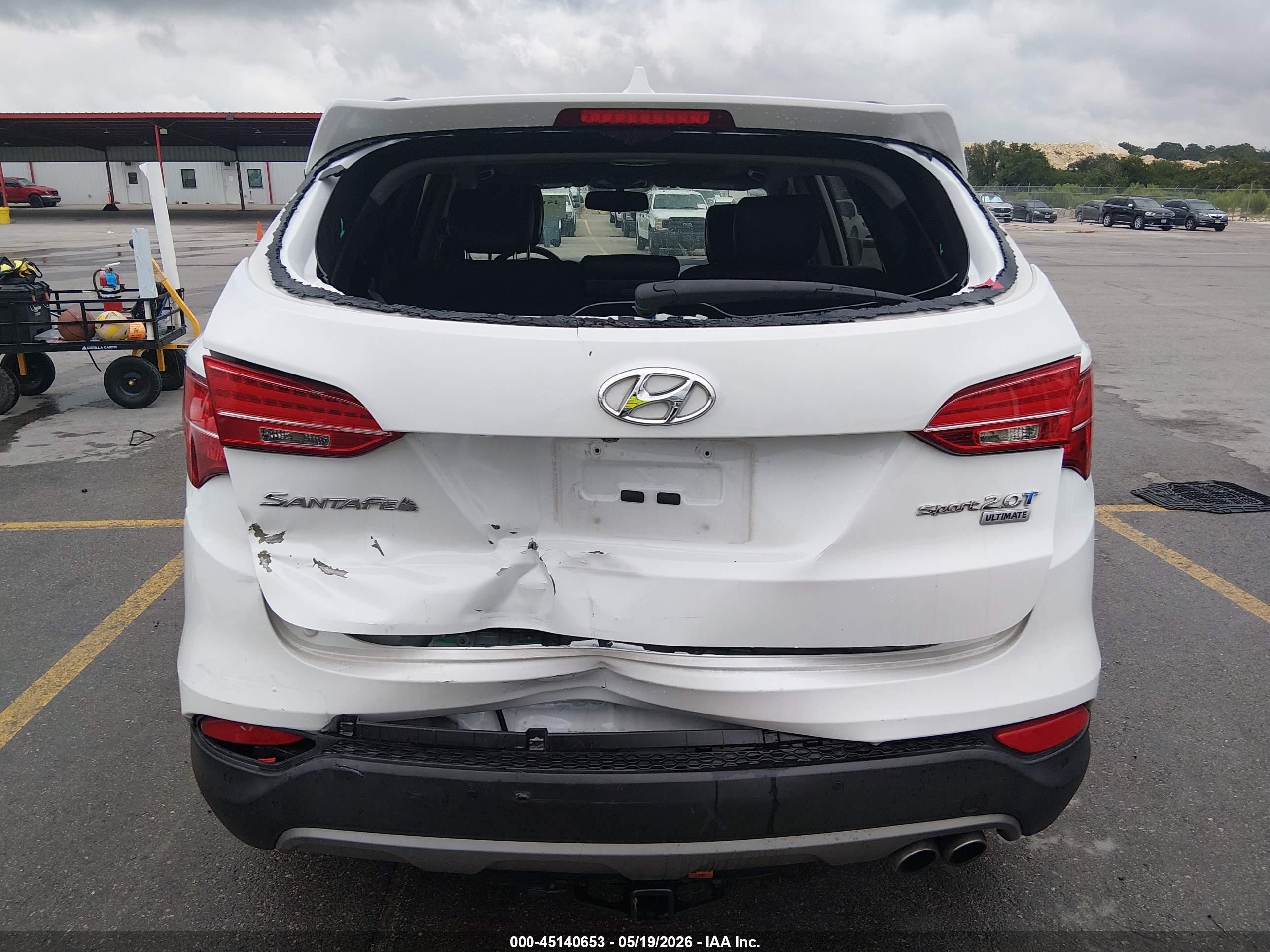 2015 Hyundai Santa Fe Sport 2.0l Turbo Белый vin: 5XYZW4LA4FG289520