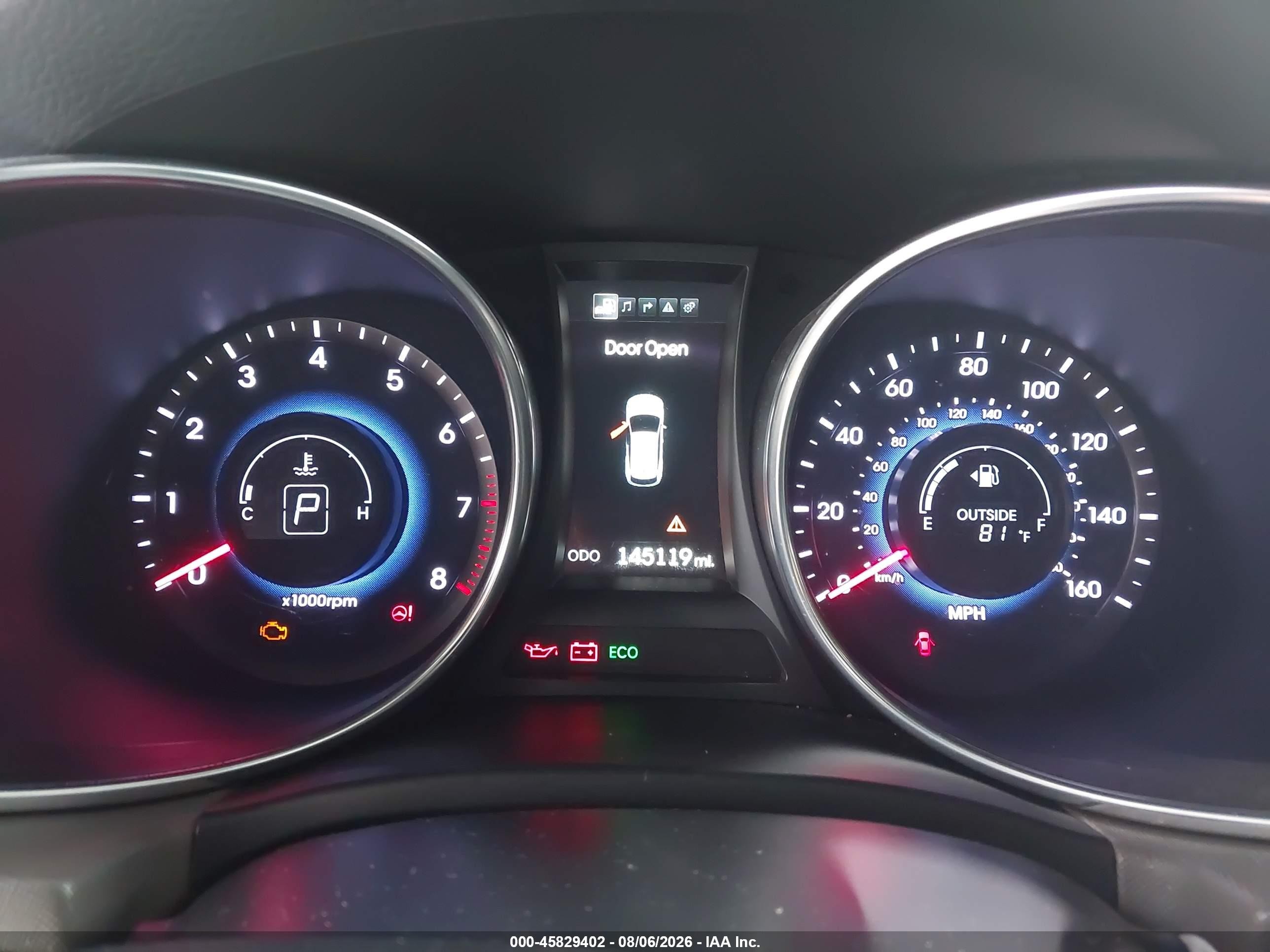 2015 Hyundai Santa Fe Sport 2.0l Turbo Серый vin: 5XYZW4LA4FG293910