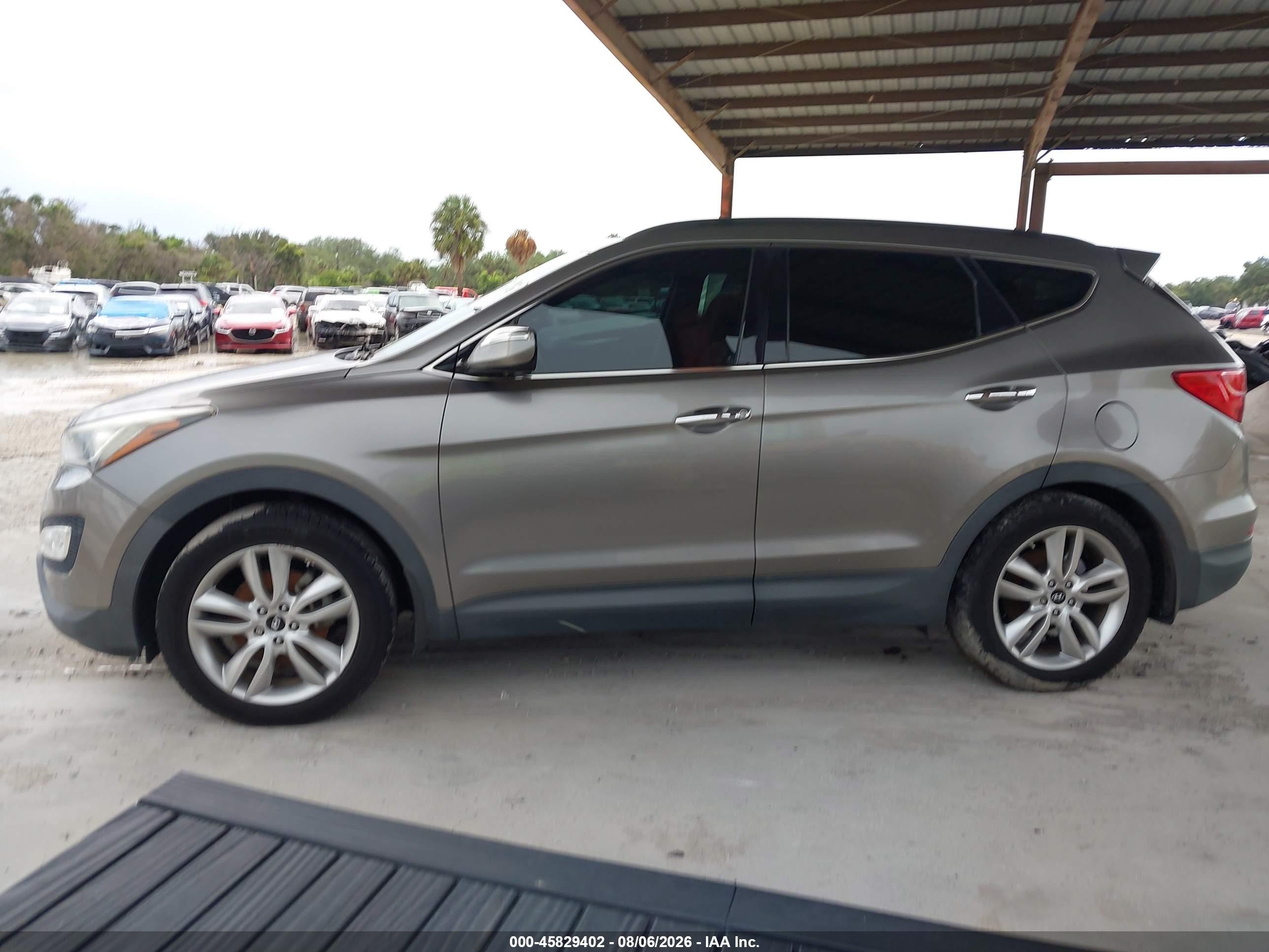 2015 Hyundai Santa Fe Sport 2.0l Turbo Серый vin: 5XYZW4LA4FG293910