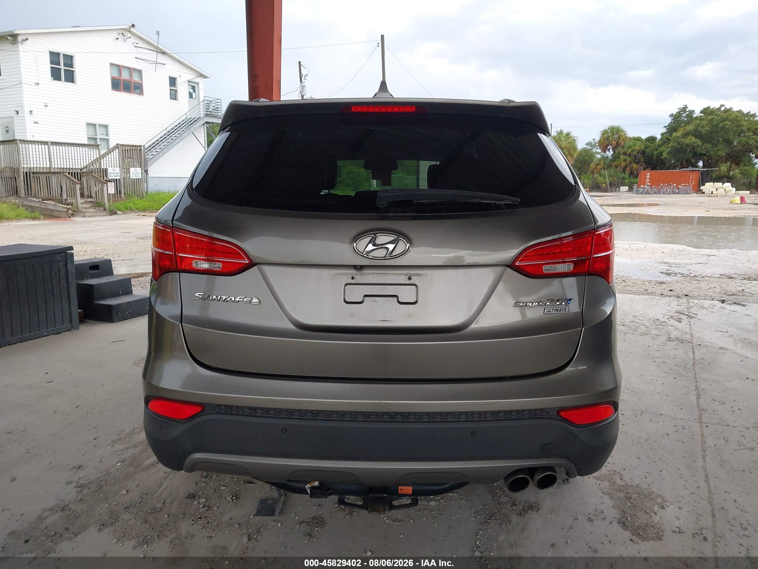 2015 Hyundai Santa Fe Sport 2.0l Turbo Серый vin: 5XYZW4LA4FG293910