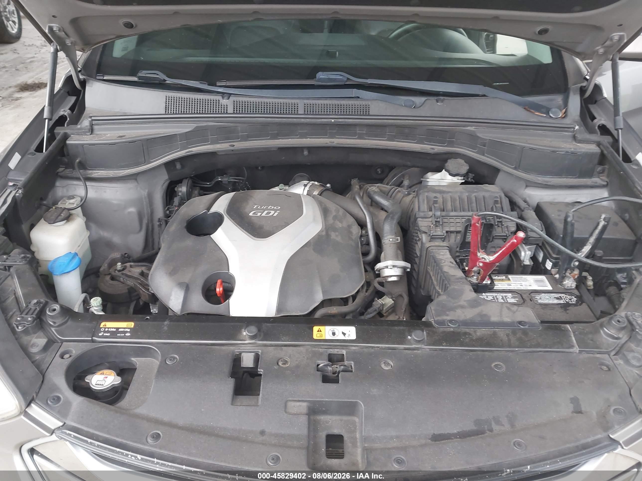 2015 Hyundai Santa Fe Sport 2.0l Turbo Серый vin: 5XYZW4LA4FG293910