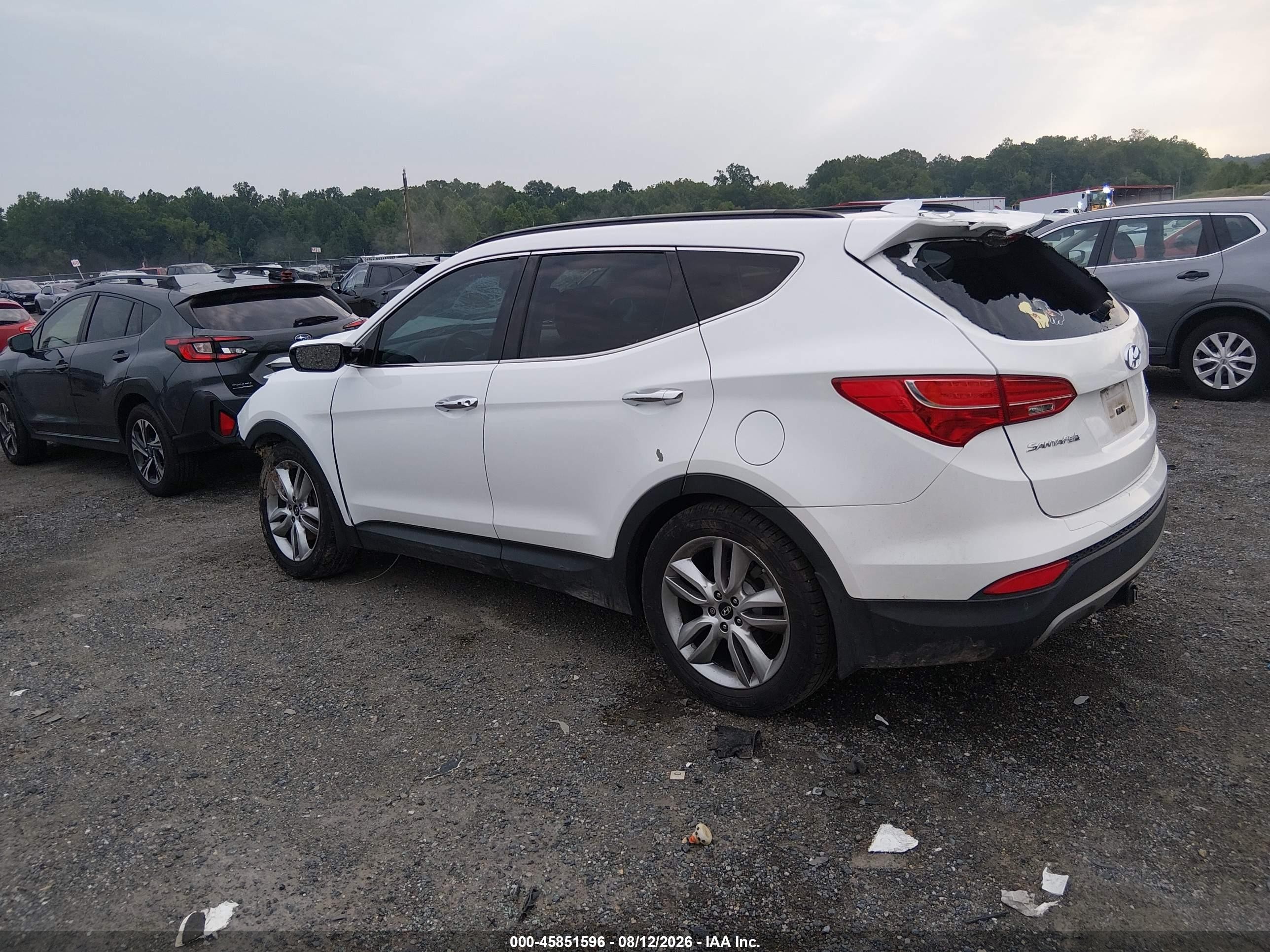 2015 Hyundai Santa Fe Sport 2.0l Turbo Белый vin: 5XYZW4LA5FG261385