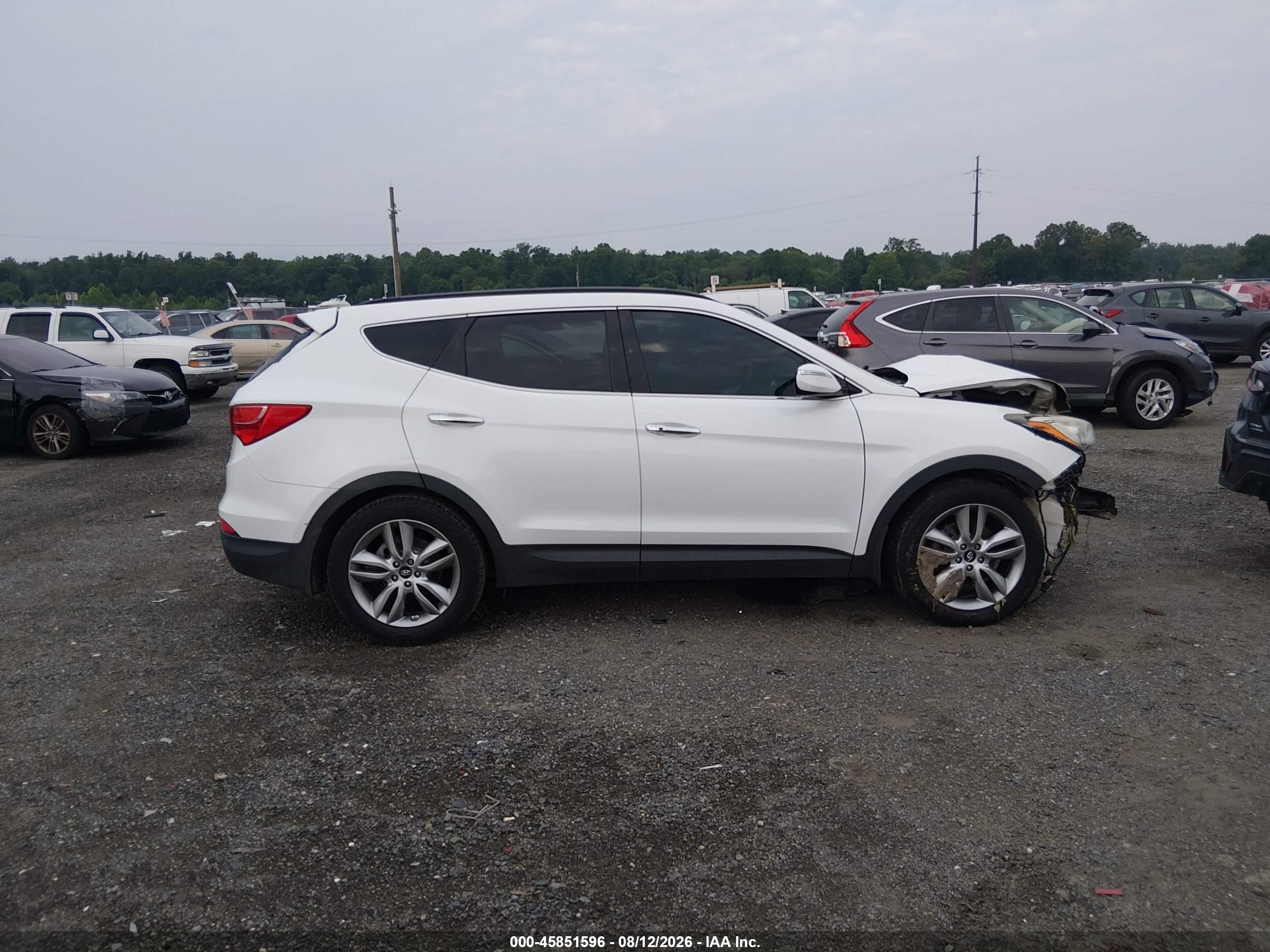 2015 Hyundai Santa Fe Sport 2.0l Turbo Белый vin: 5XYZW4LA5FG261385