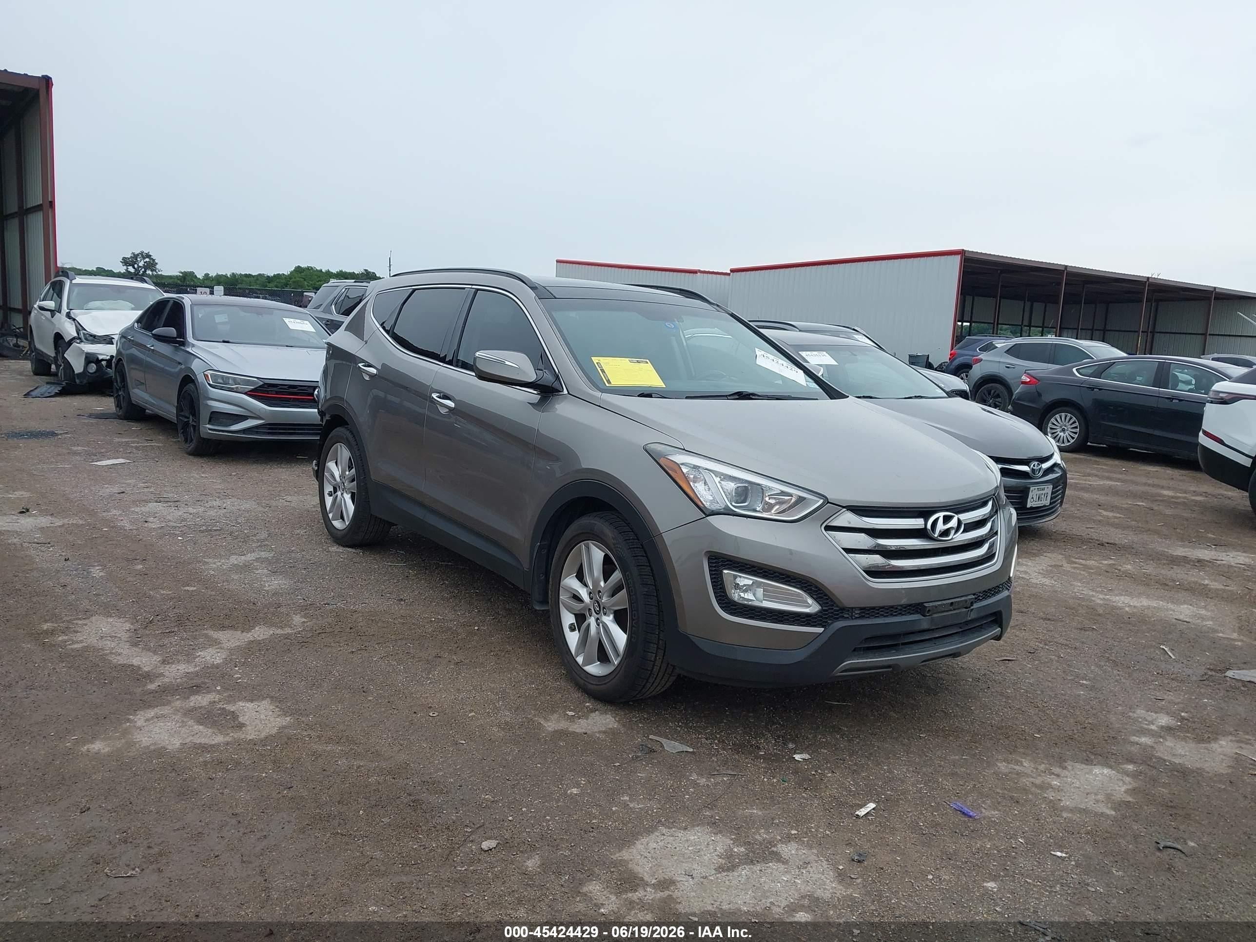 2015 Hyundai Santa Fe Sport 2.0l Turbo Silver vin: 5XYZW4LA7FG238187