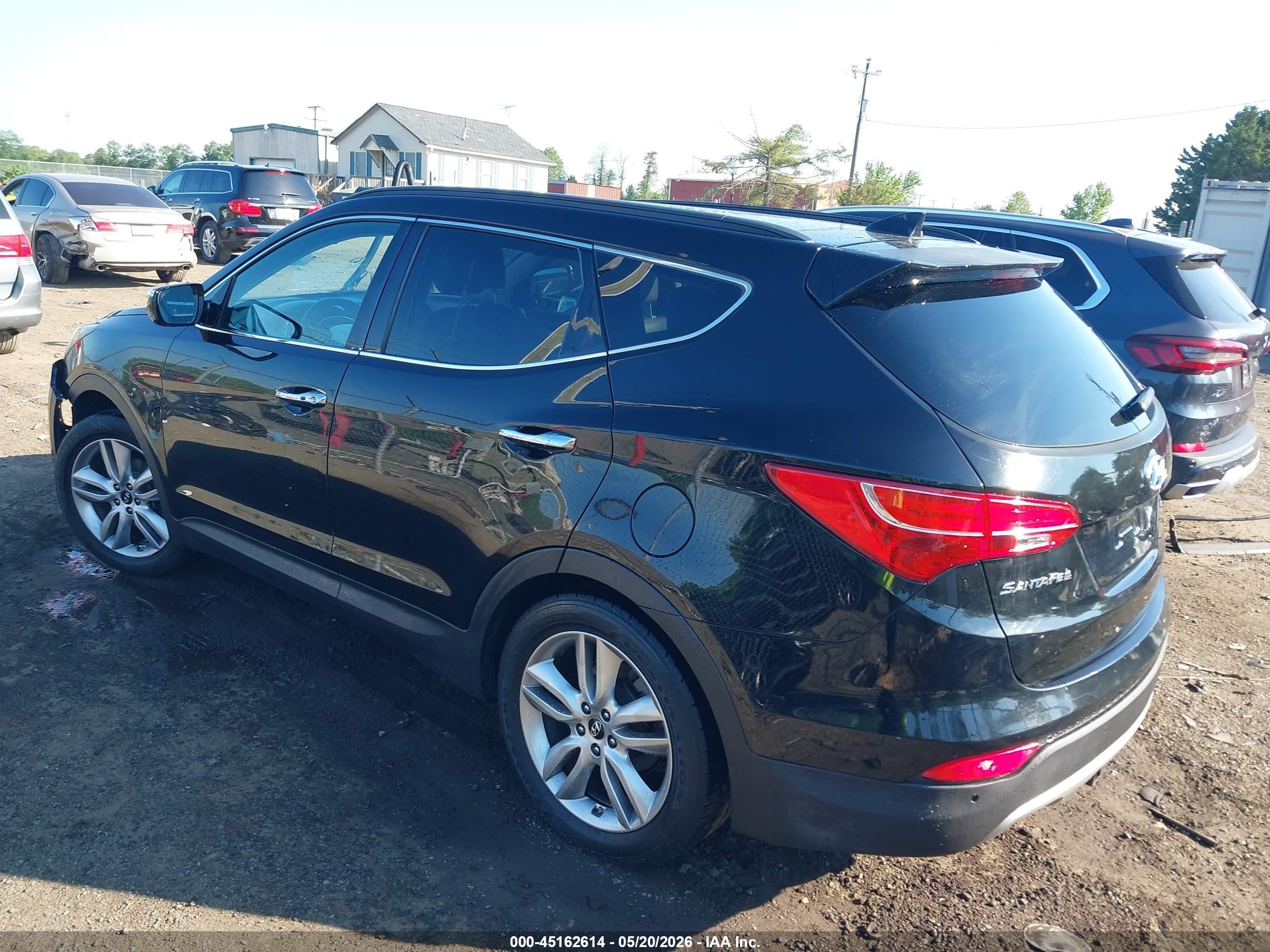 2015 Hyundai Santa Fe Sport 2.0l Turbo Black vin: 5XYZW4LA7FG264630