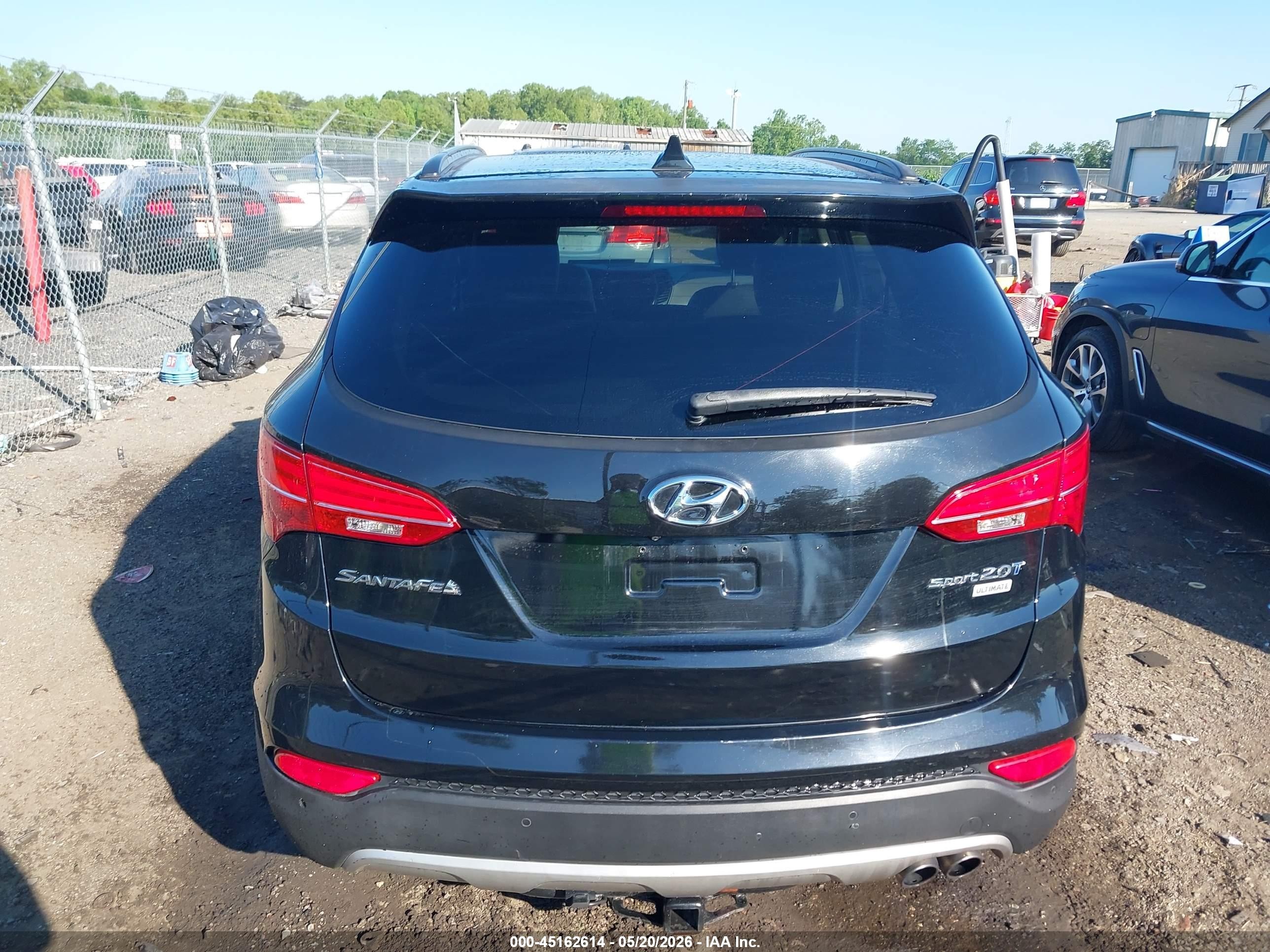 2015 Hyundai Santa Fe Sport 2.0l Turbo Black vin: 5XYZW4LA7FG264630