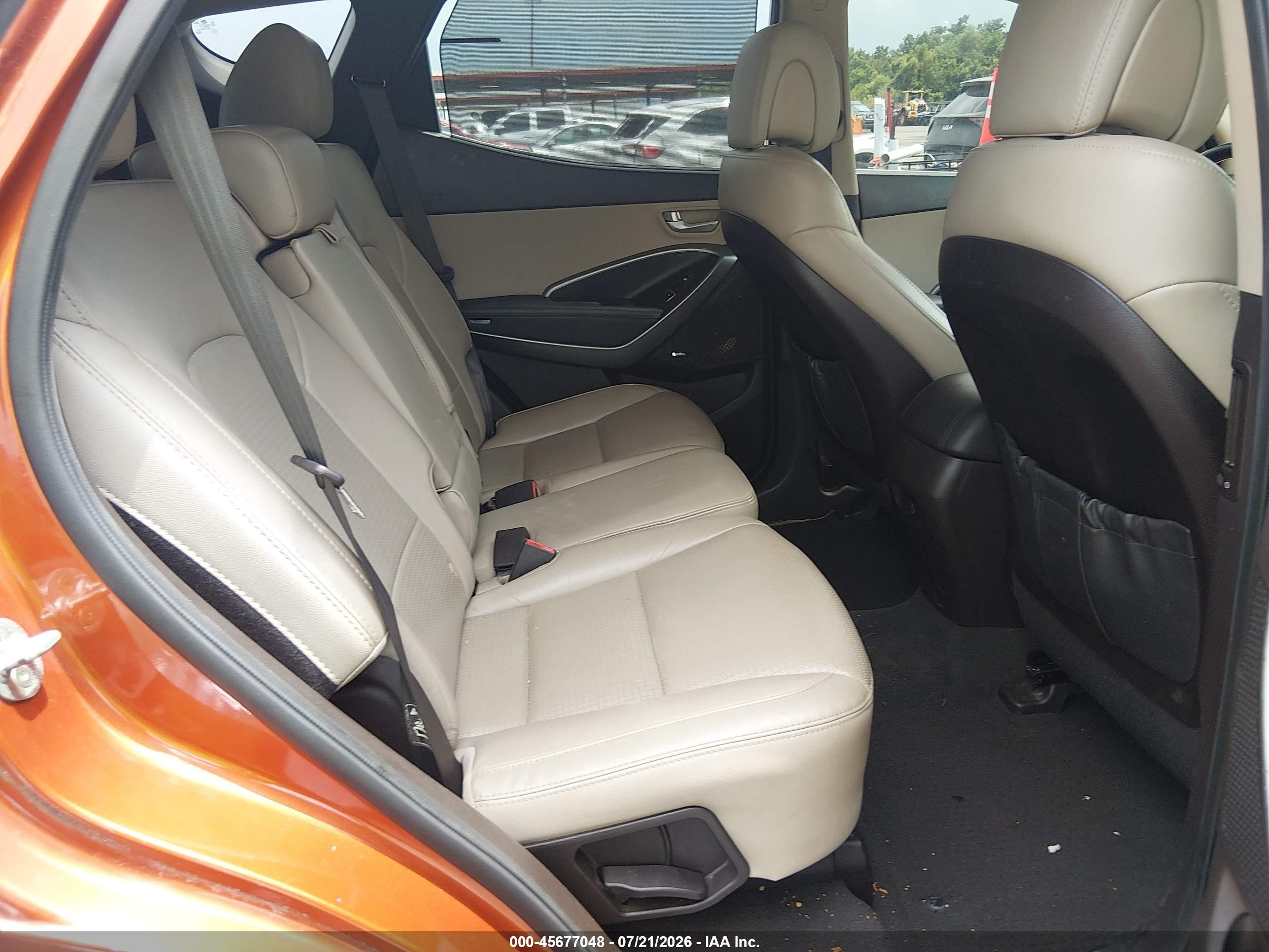 2015 Hyundai Santa Fe Sport 2.0l Turbo Orange vin: 5XYZW4LA8FG247156