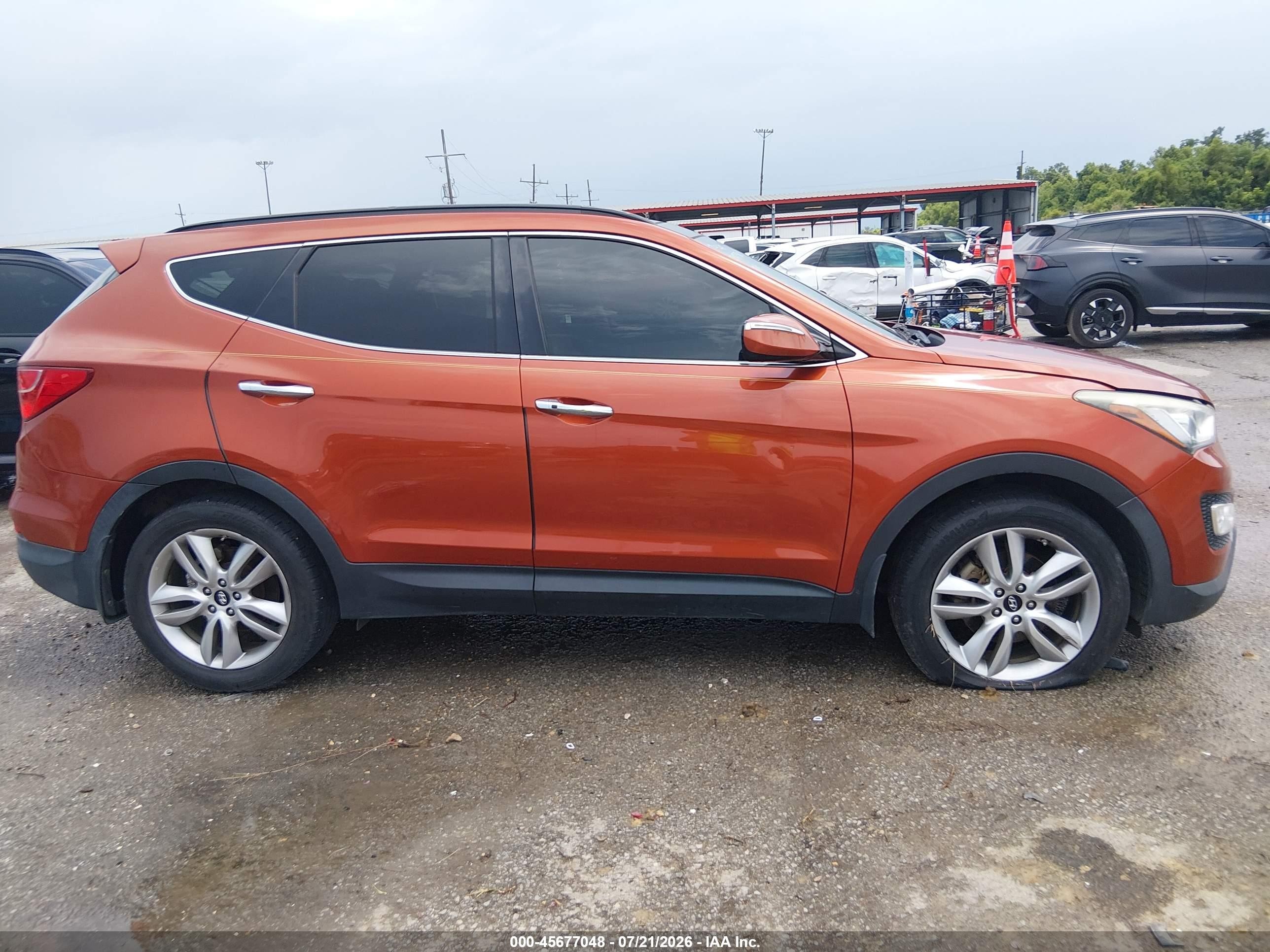 2015 Hyundai Santa Fe Sport 2.0l Turbo Orange vin: 5XYZW4LA8FG247156
