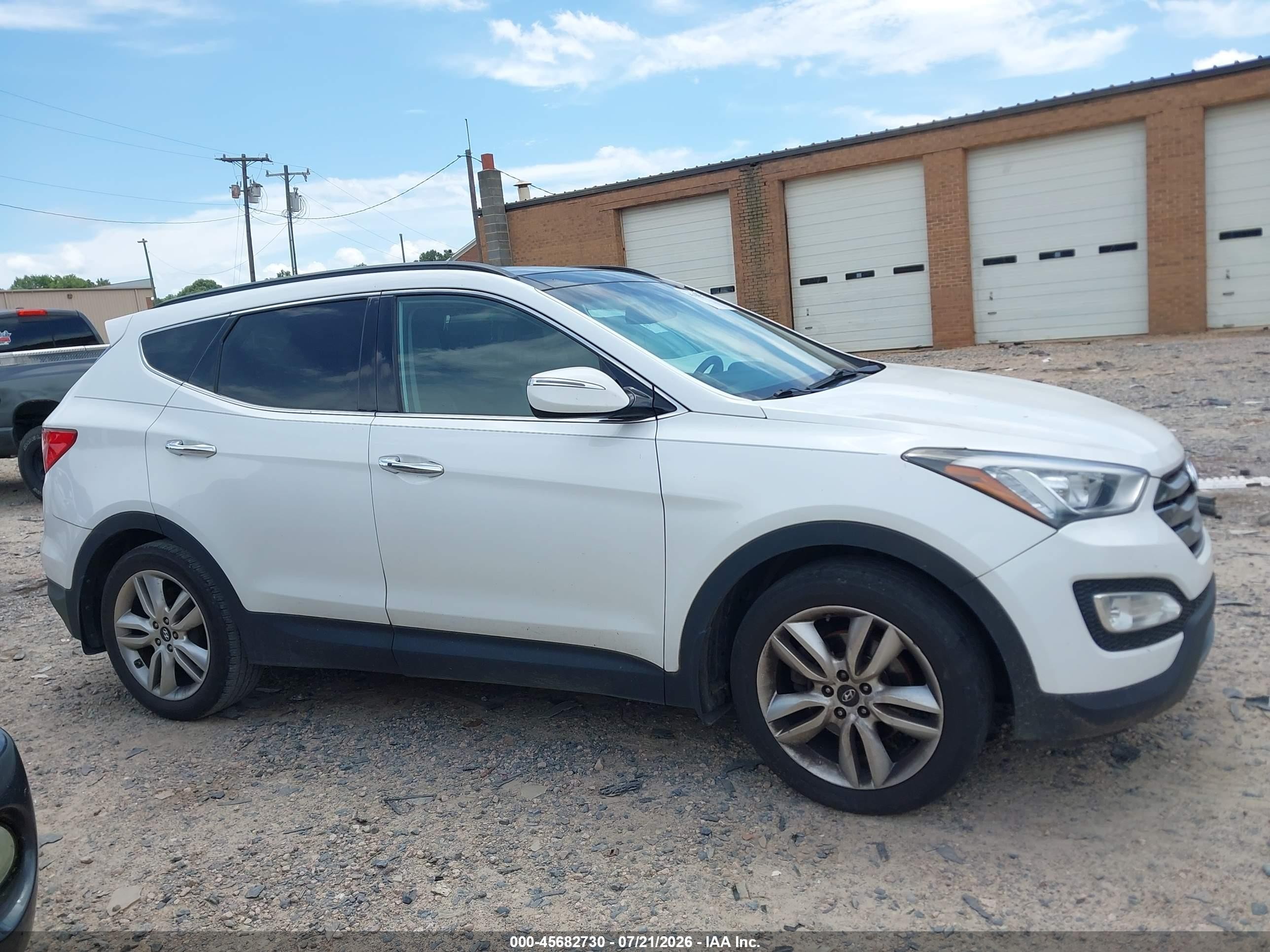 2015 Hyundai Santa Fe Sport 2.0l Turbo White vin: 5XYZW4LA8FG250509