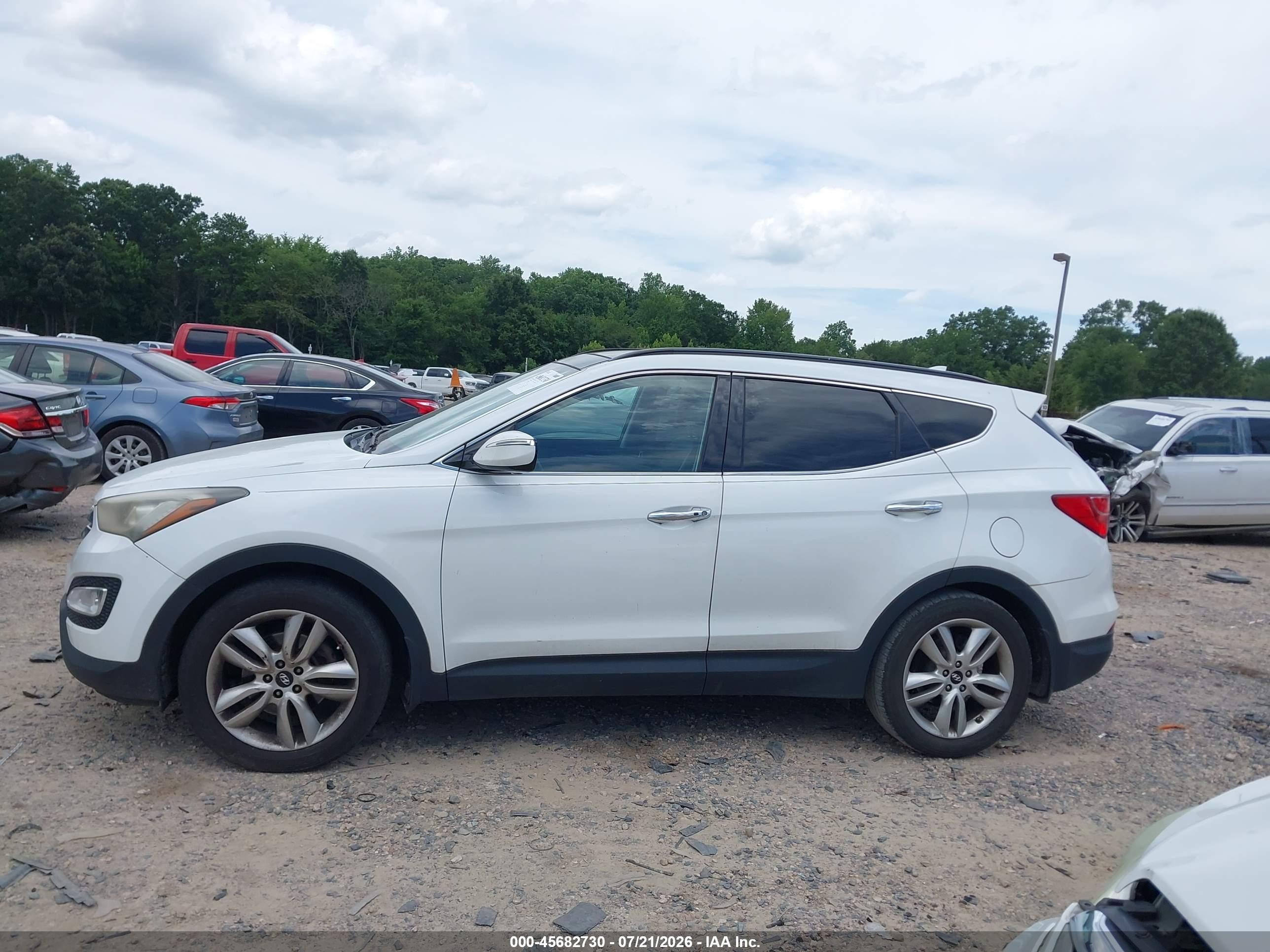 2015 Hyundai Santa Fe Sport 2.0l Turbo White vin: 5XYZW4LA8FG250509