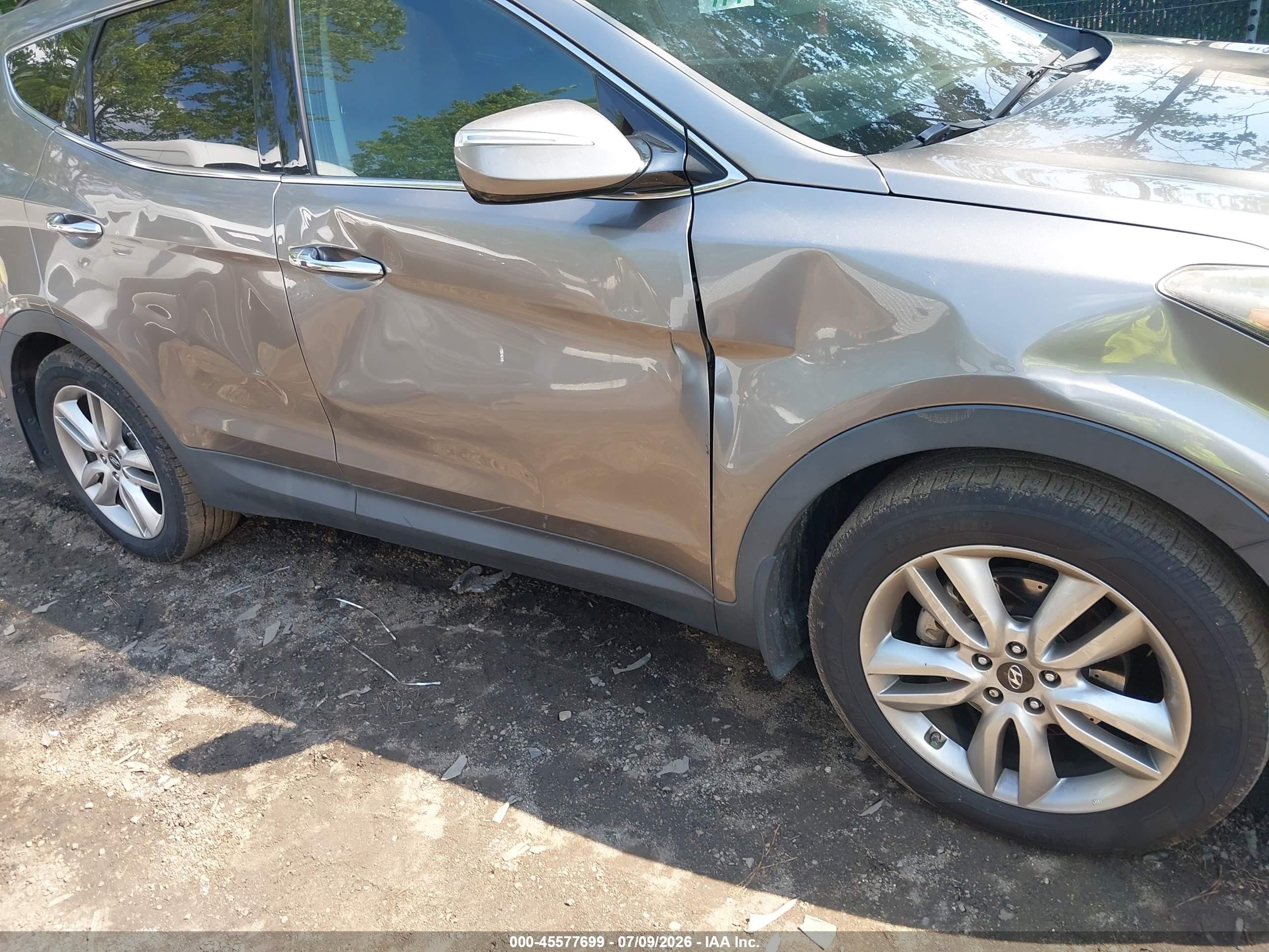 2015 Hyundai Santa Fe Sport 2.0l Turbo Gray vin: 5XYZW4LA8FG258271