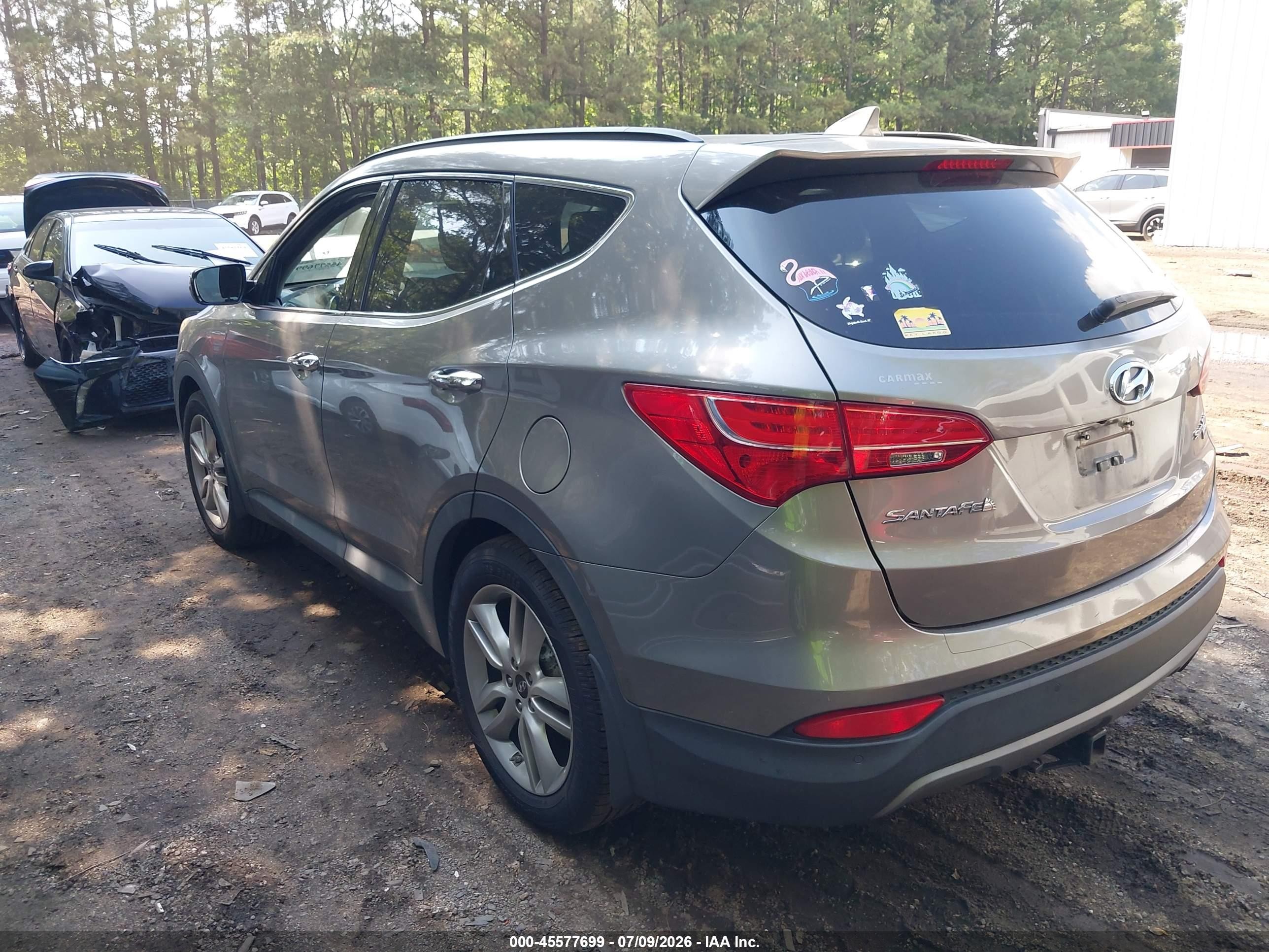 2015 Hyundai Santa Fe Sport 2.0l Turbo Gray vin: 5XYZW4LA8FG258271