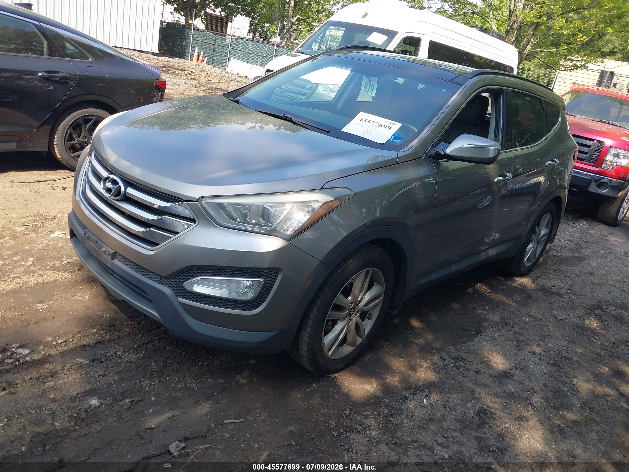 2015 Hyundai Santa Fe Sport 2.0l Turbo Gray vin: 5XYZW4LA8FG258271