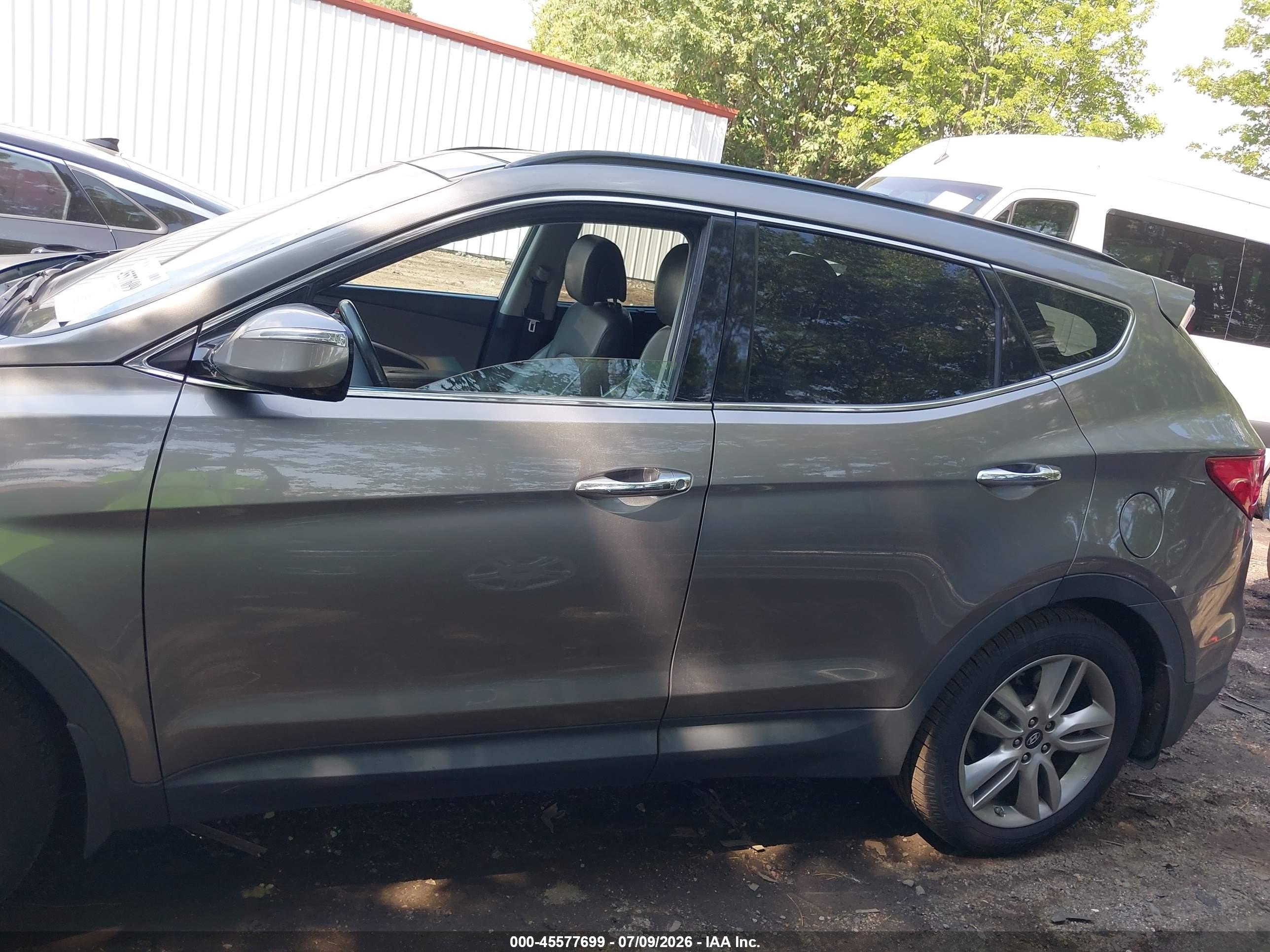 2015 Hyundai Santa Fe Sport 2.0l Turbo Gray vin: 5XYZW4LA8FG258271