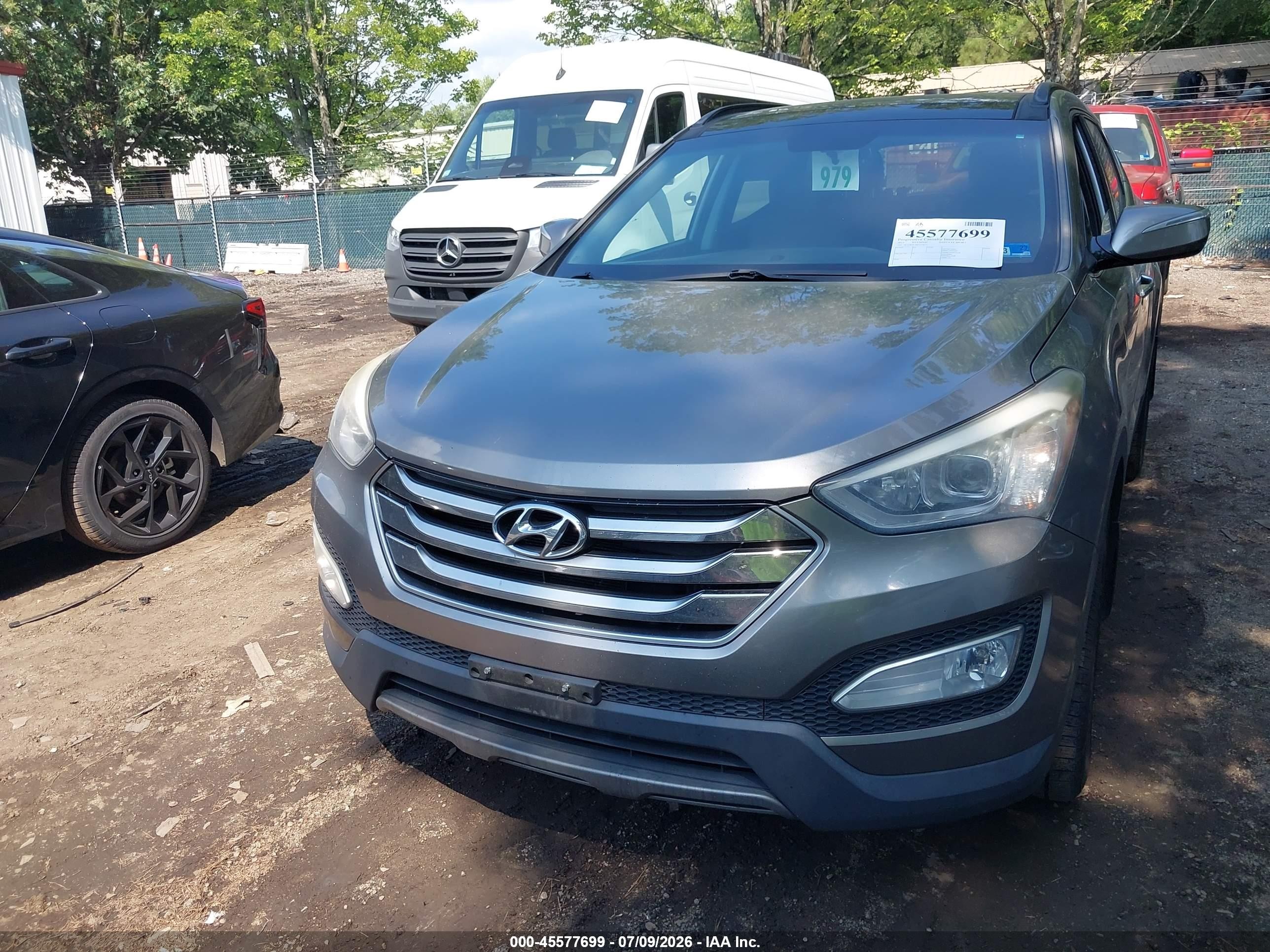 2015 Hyundai Santa Fe Sport 2.0l Turbo Gray vin: 5XYZW4LA8FG258271