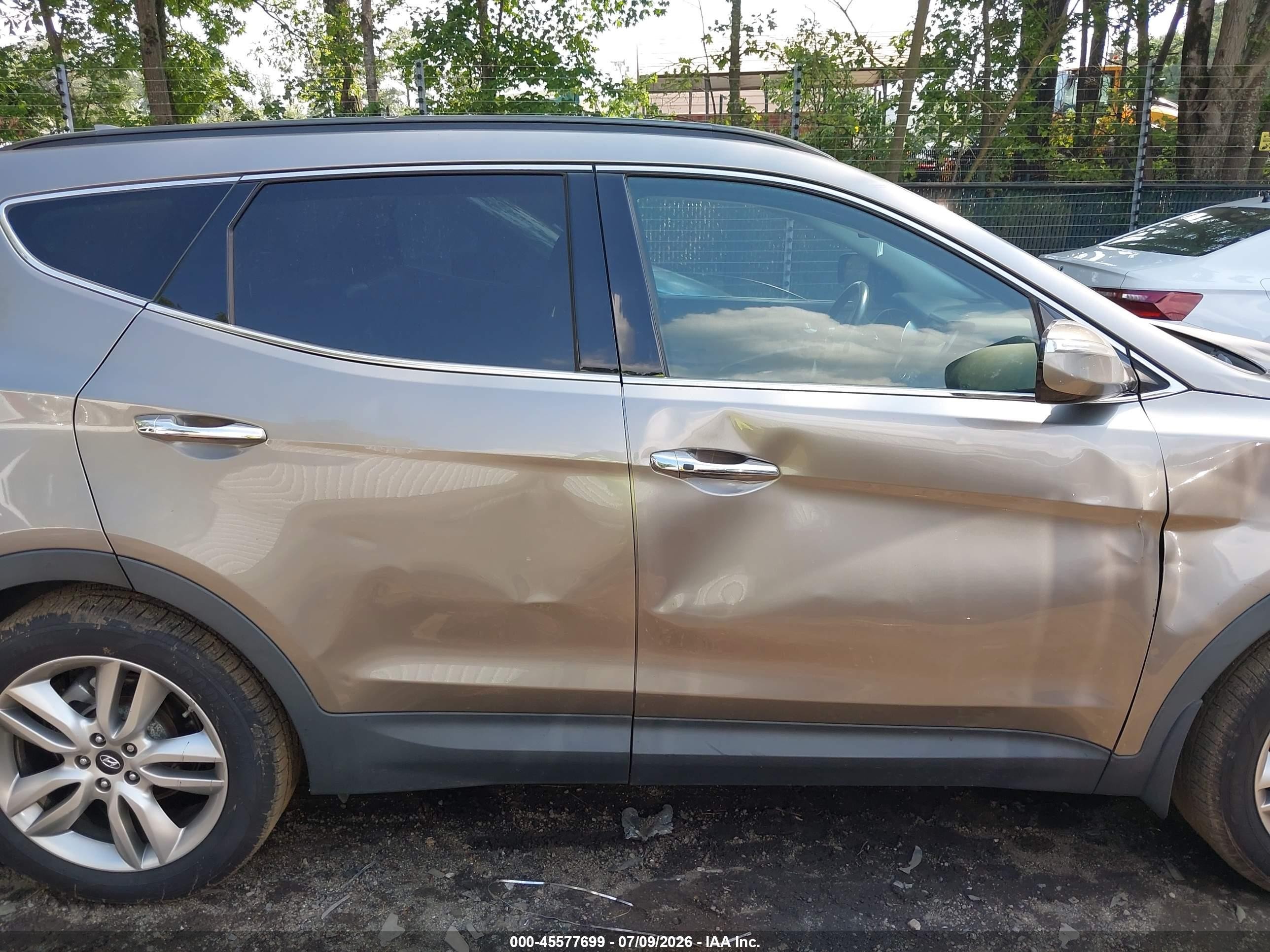 2015 Hyundai Santa Fe Sport 2.0l Turbo Gray vin: 5XYZW4LA8FG258271