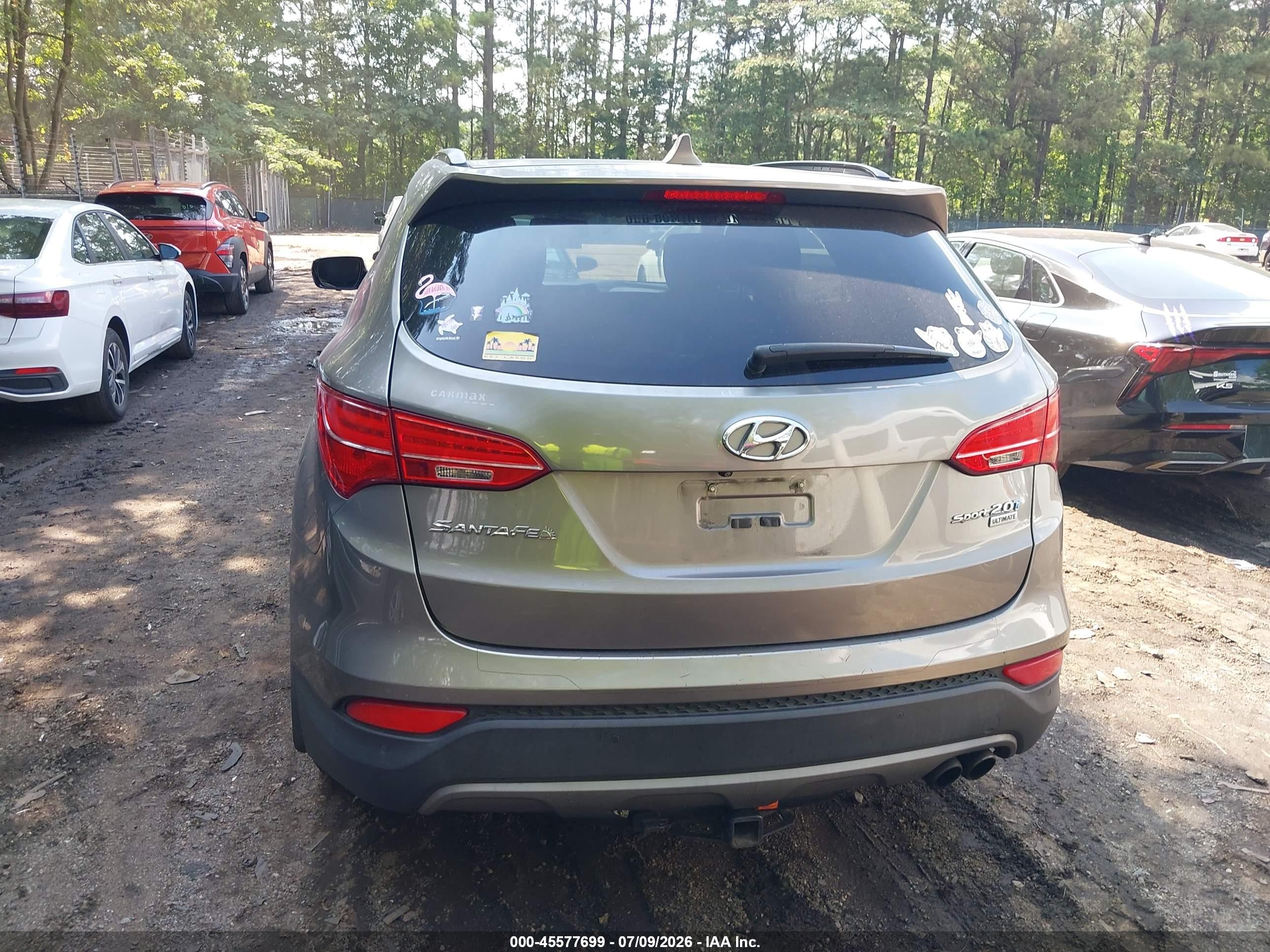 2015 Hyundai Santa Fe Sport 2.0l Turbo Gray vin: 5XYZW4LA8FG258271