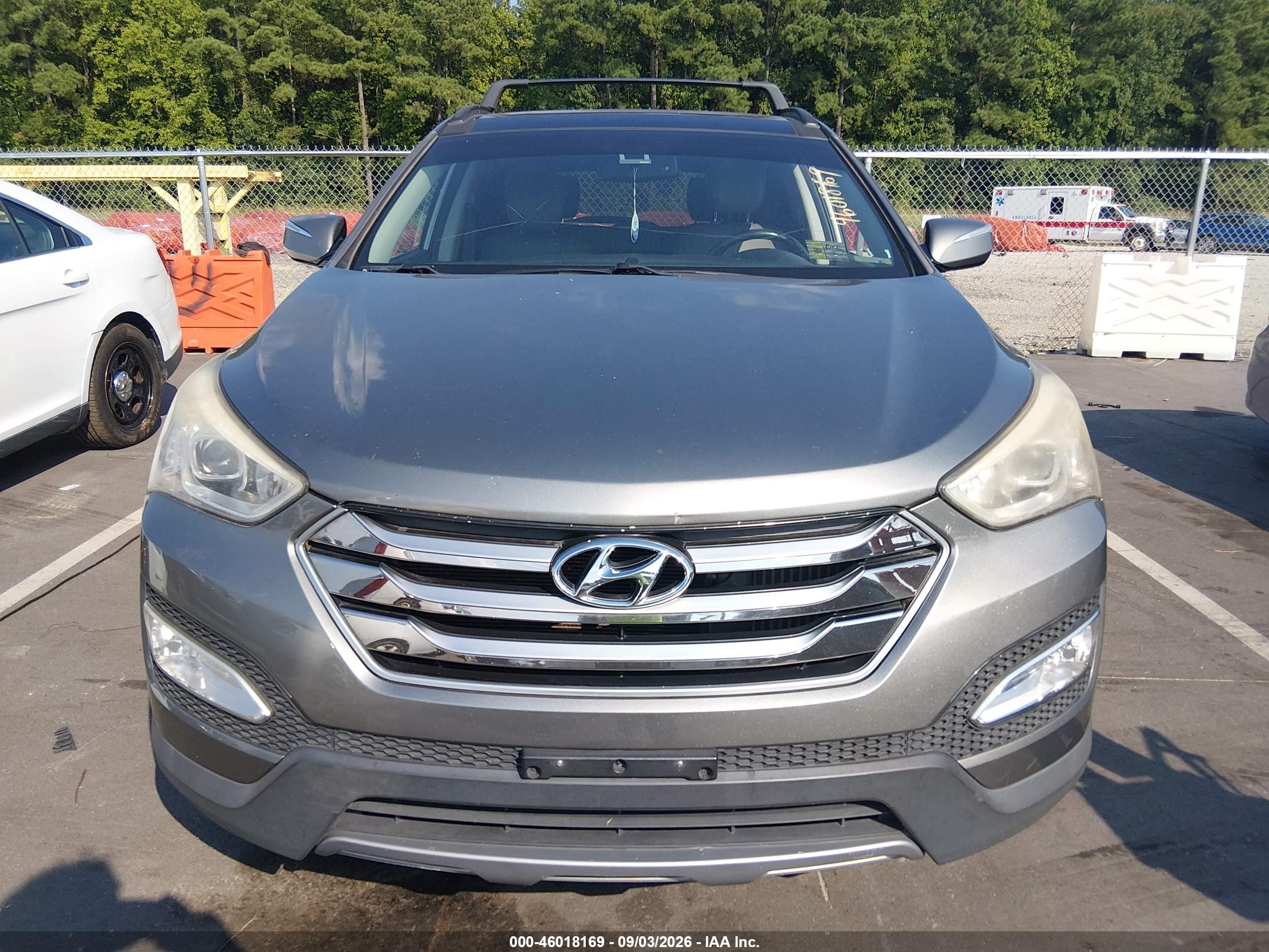 2015 Hyundai Santa Fe Sport 2.0l Turbo Gray vin: 5XYZW4LA8FG266175