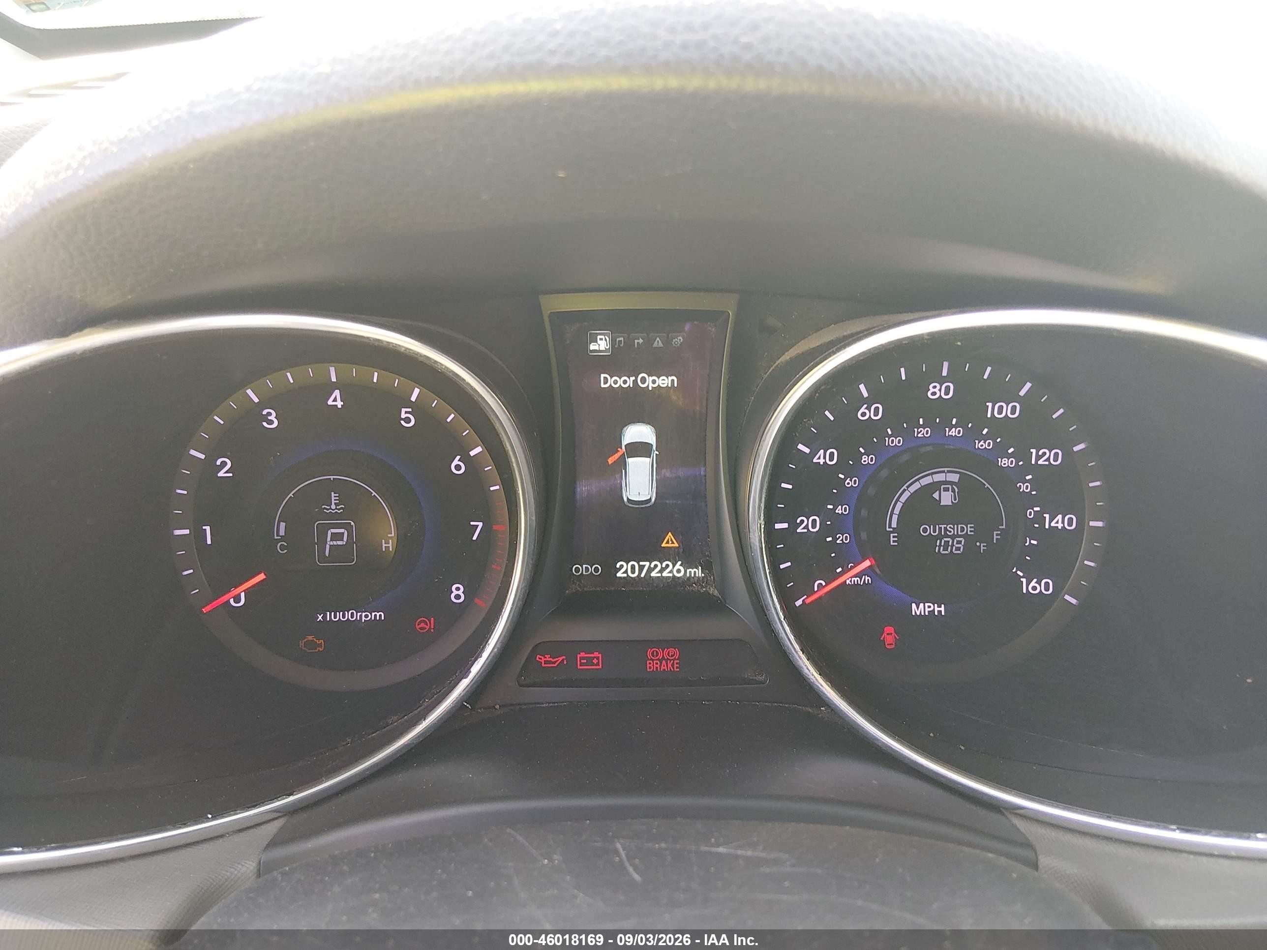 2015 Hyundai Santa Fe Sport 2.0l Turbo Gray vin: 5XYZW4LA8FG266175