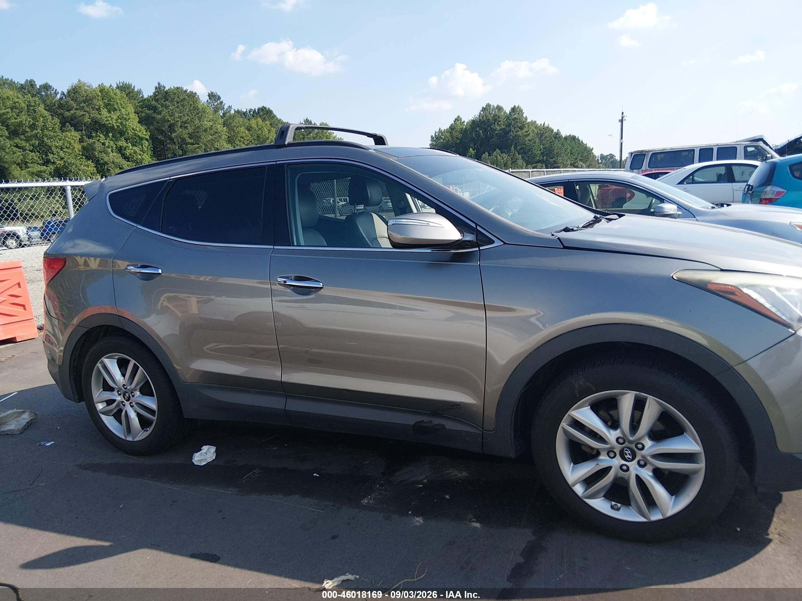 2015 Hyundai Santa Fe Sport 2.0l Turbo Gray vin: 5XYZW4LA8FG266175