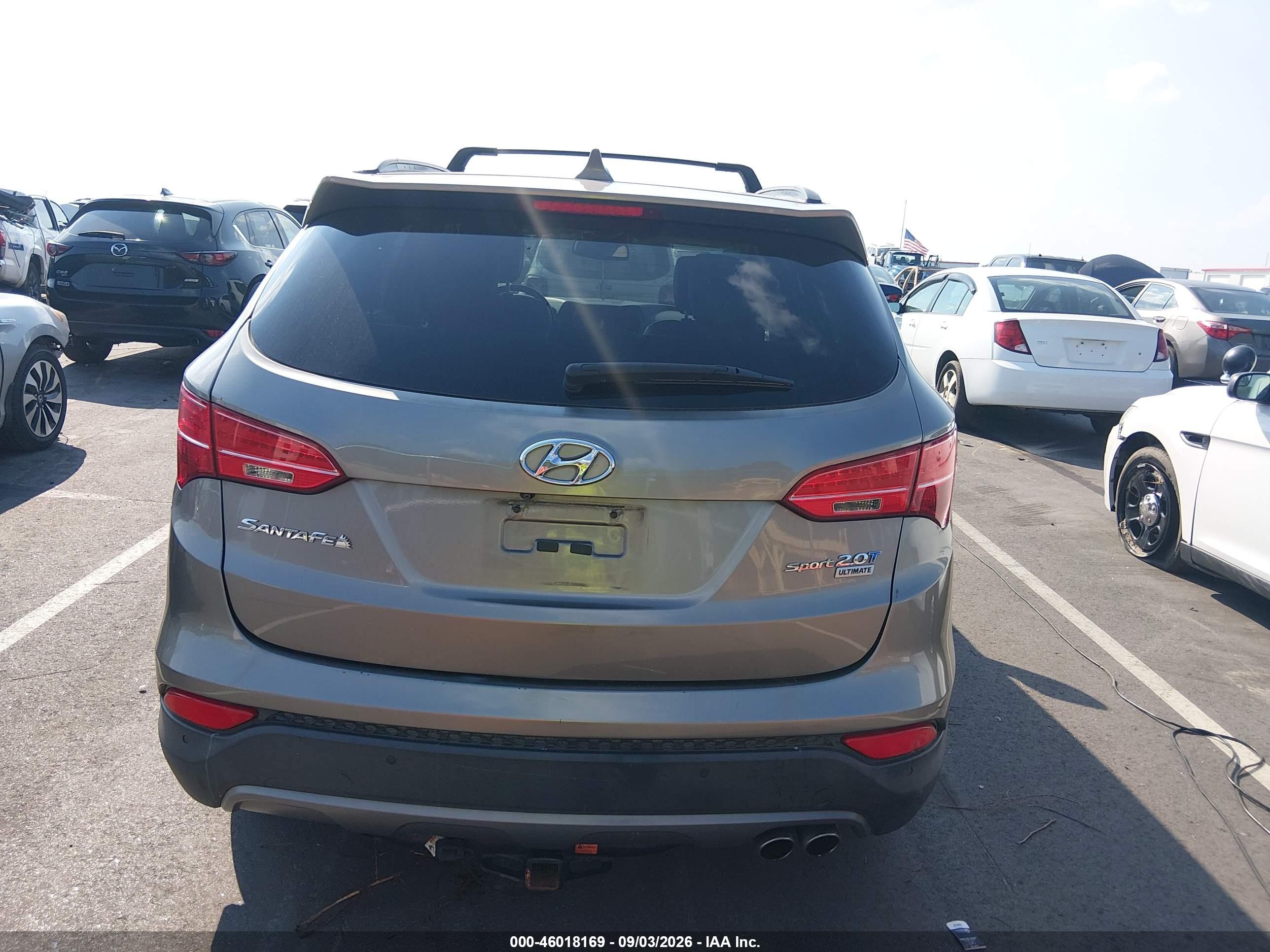 2015 Hyundai Santa Fe Sport 2.0l Turbo Gray vin: 5XYZW4LA8FG266175