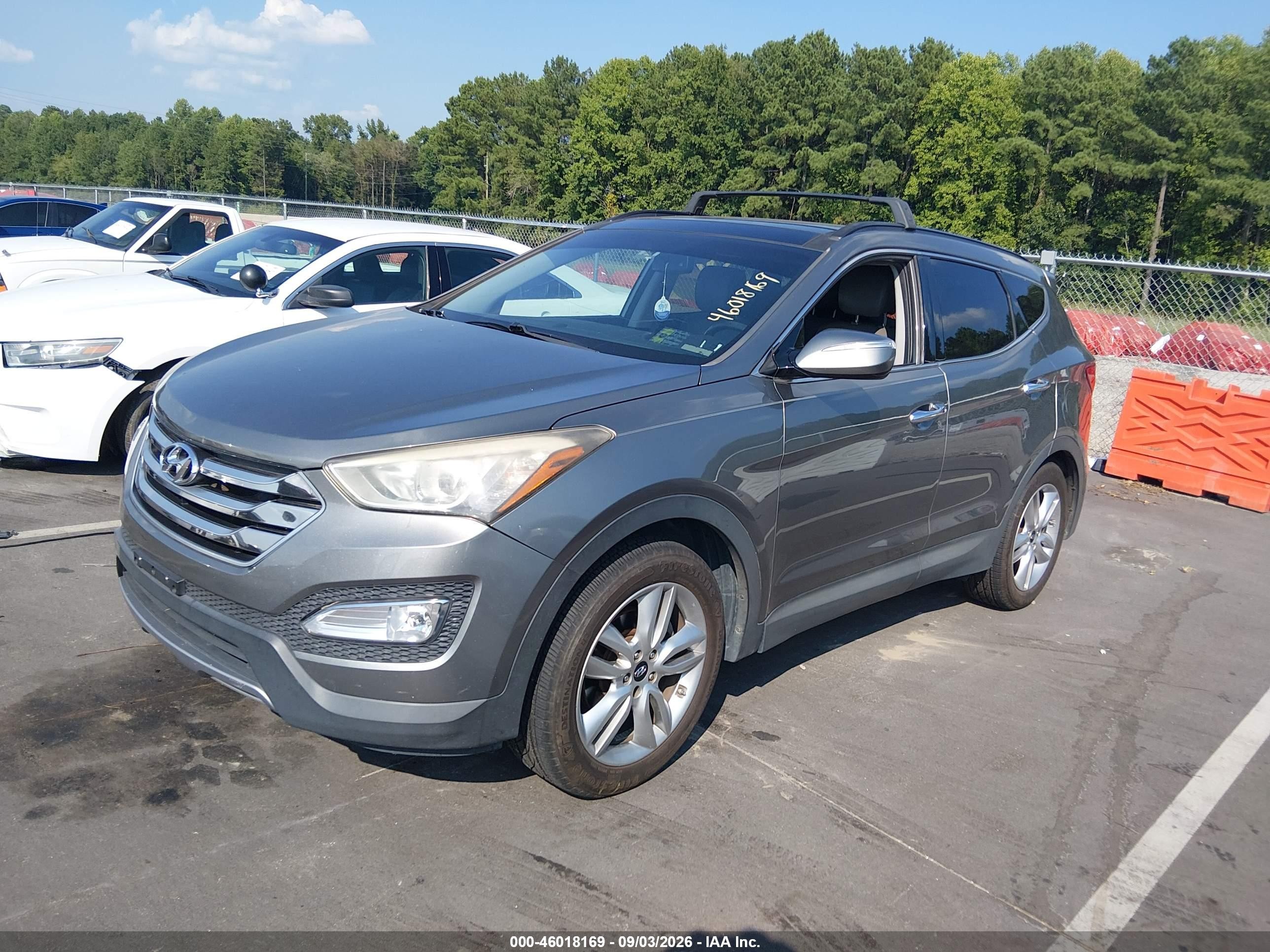 2015 Hyundai Santa Fe Sport 2.0l Turbo Gray vin: 5XYZW4LA8FG266175