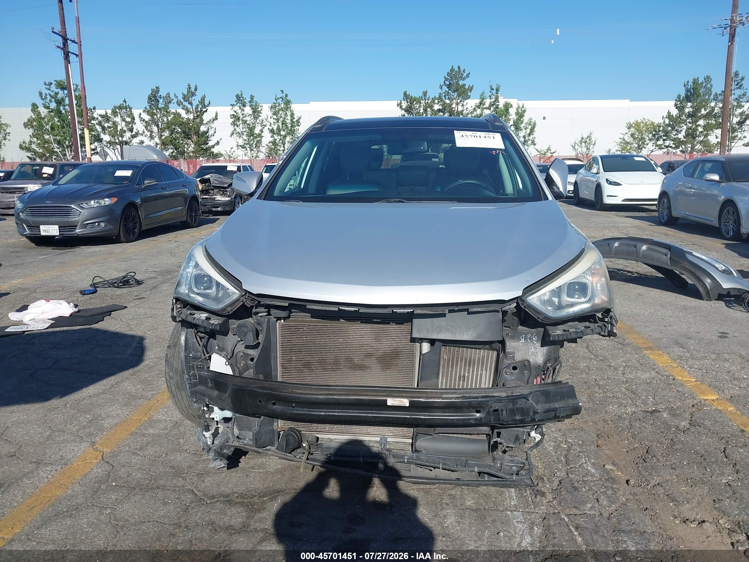 2015 Hyundai Santa Fe Sport 2.0l Turbo Silver vin: 5XYZW4LA8FG286538