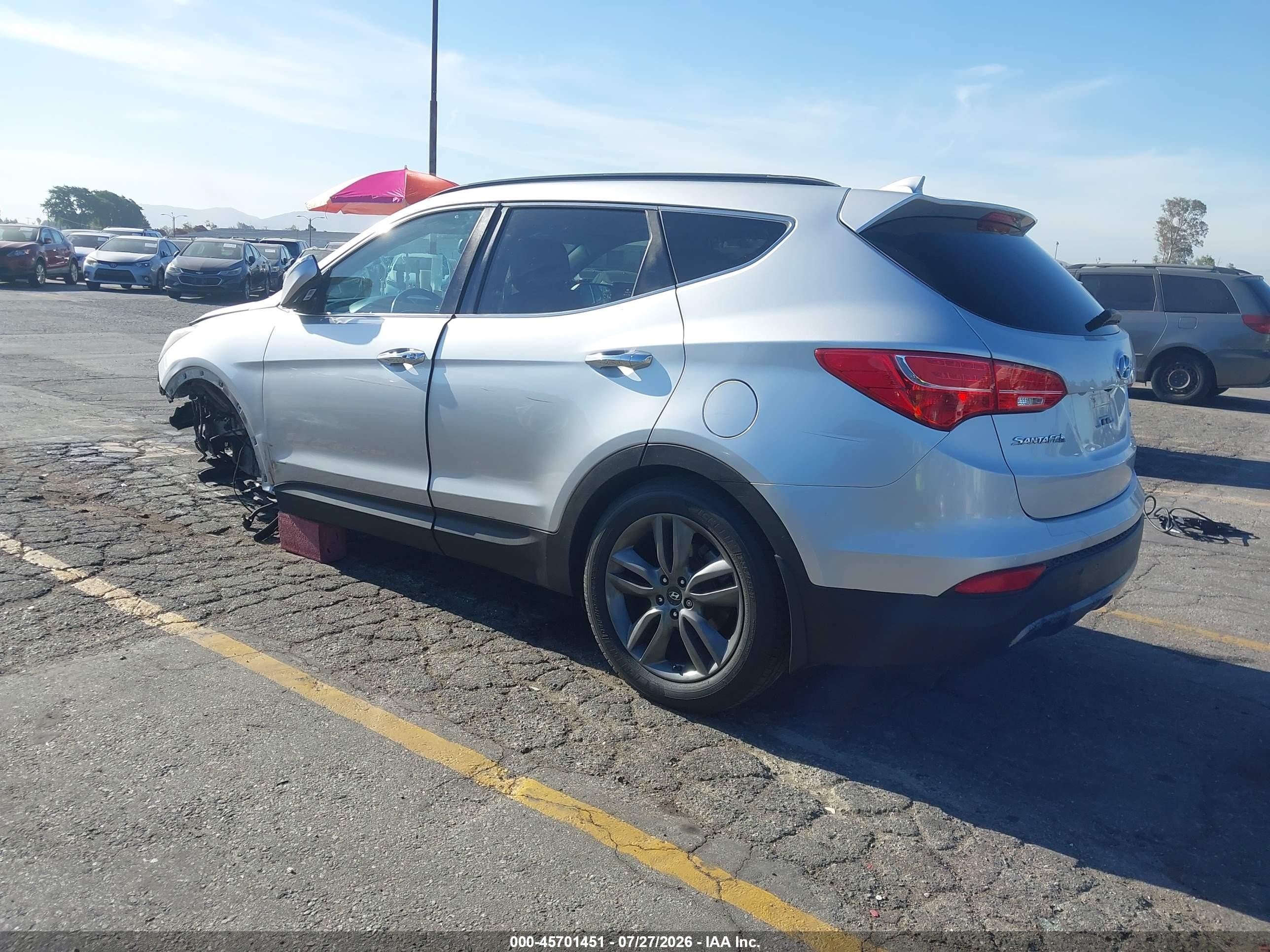 2015 Hyundai Santa Fe Sport 2.0l Turbo Silver vin: 5XYZW4LA8FG286538