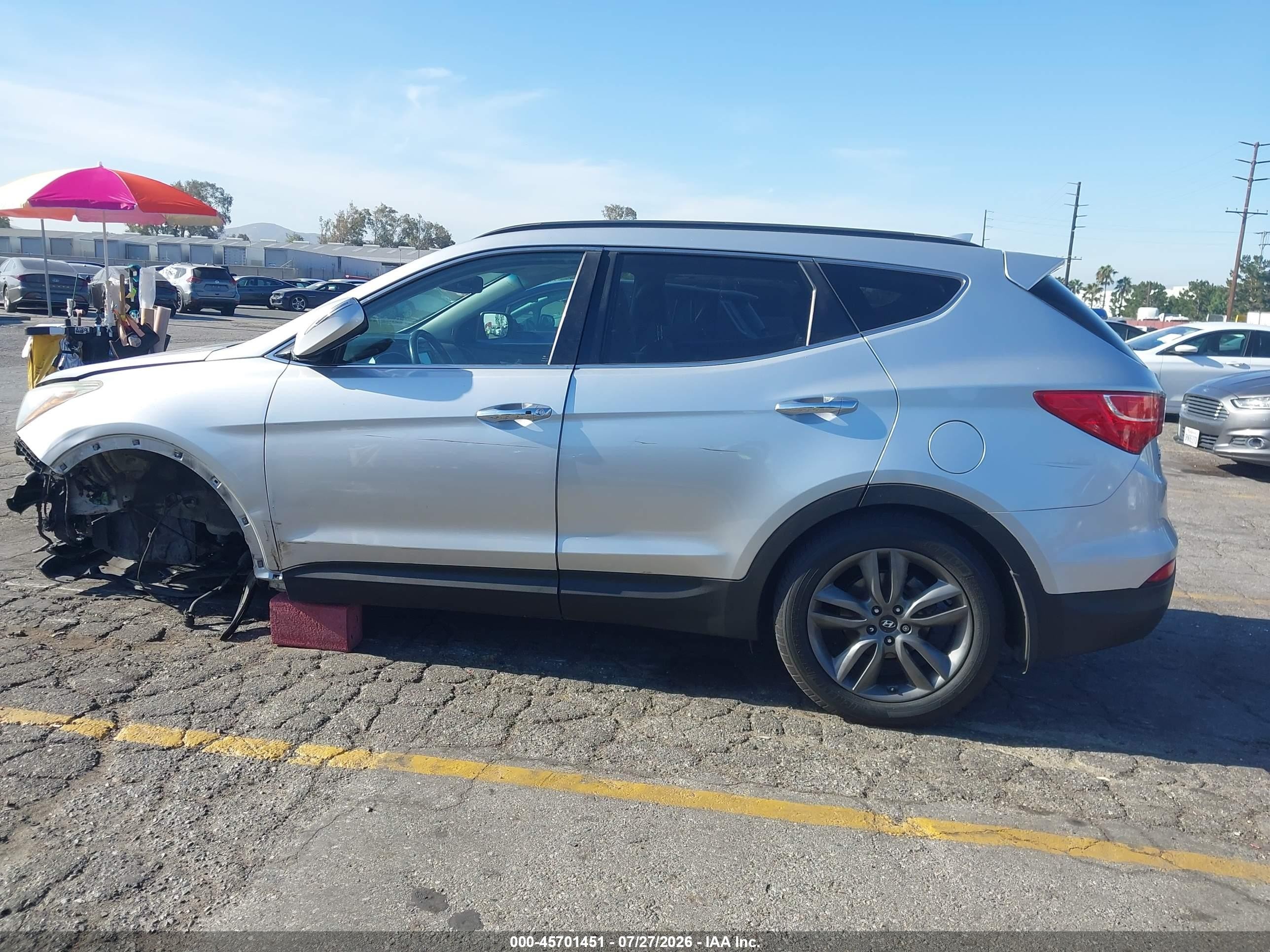 2015 Hyundai Santa Fe Sport 2.0l Turbo Silver vin: 5XYZW4LA8FG286538