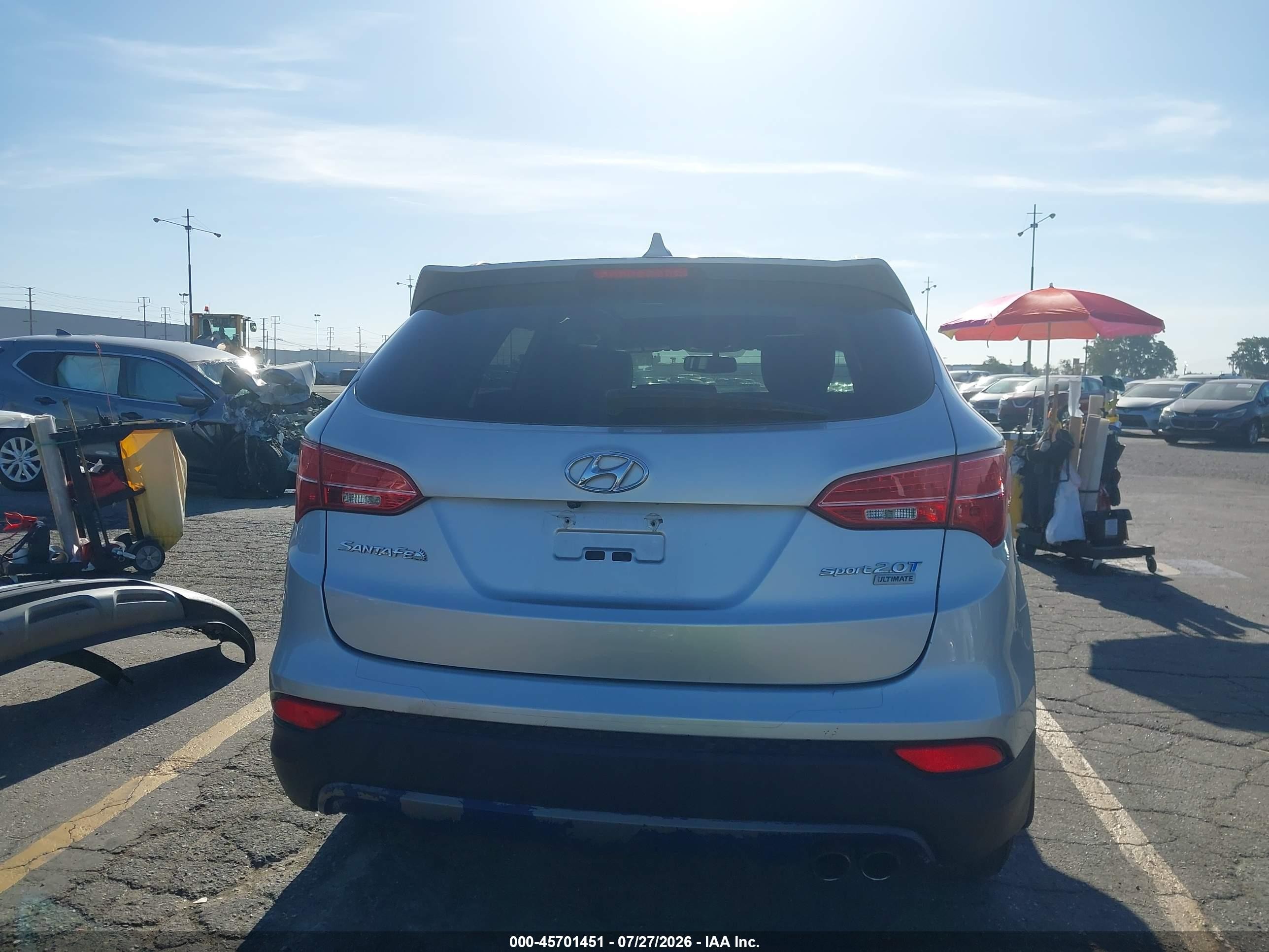 2015 Hyundai Santa Fe Sport 2.0l Turbo Silver vin: 5XYZW4LA8FG286538