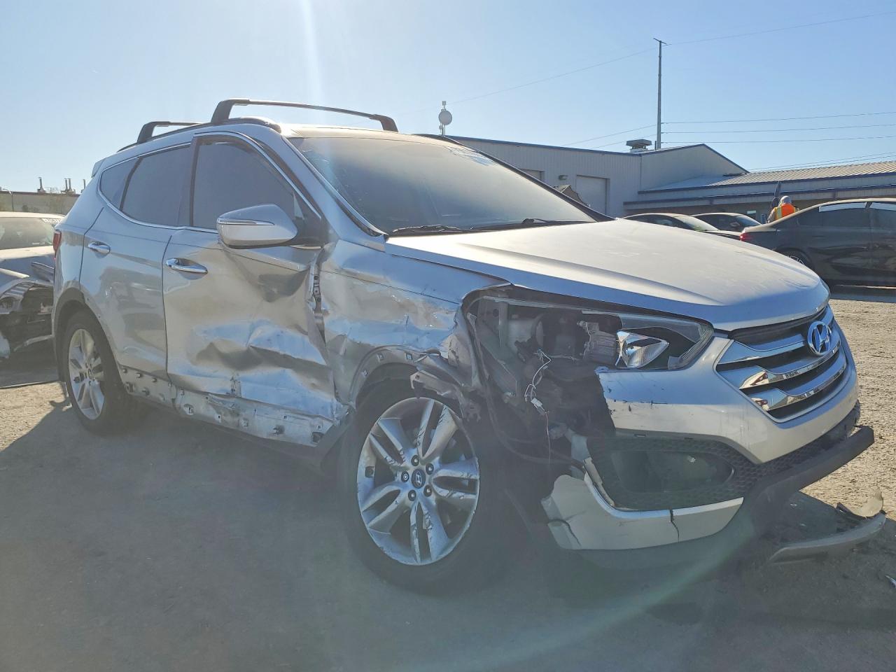 2015 Hyundai Santa Fe Sport Серебряный vin: 5XYZW4LA8FG289276