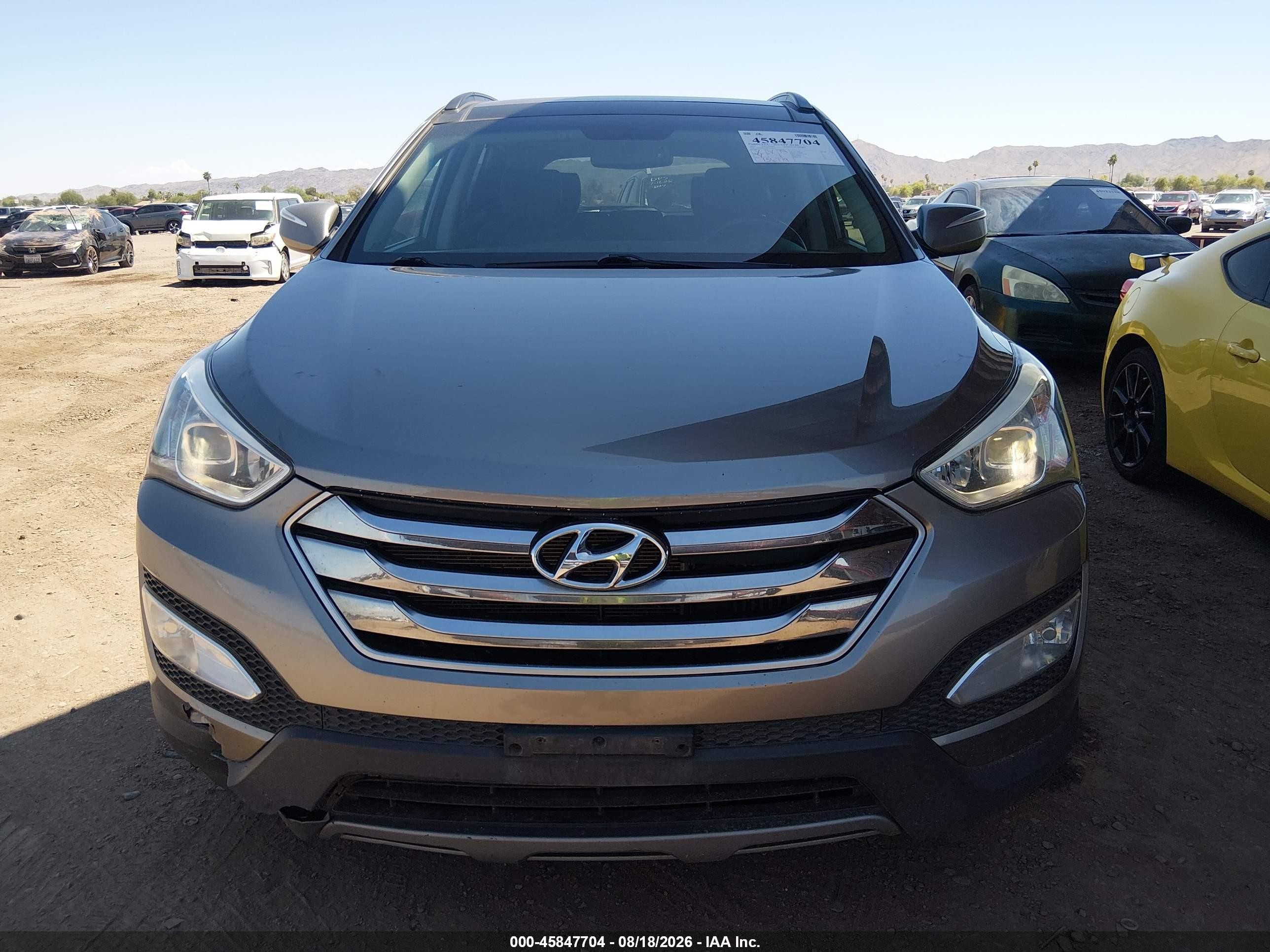 2015 Hyundai Santa Fe Sport 2.0l Turbo Gray vin: 5XYZW4LA9FG239437