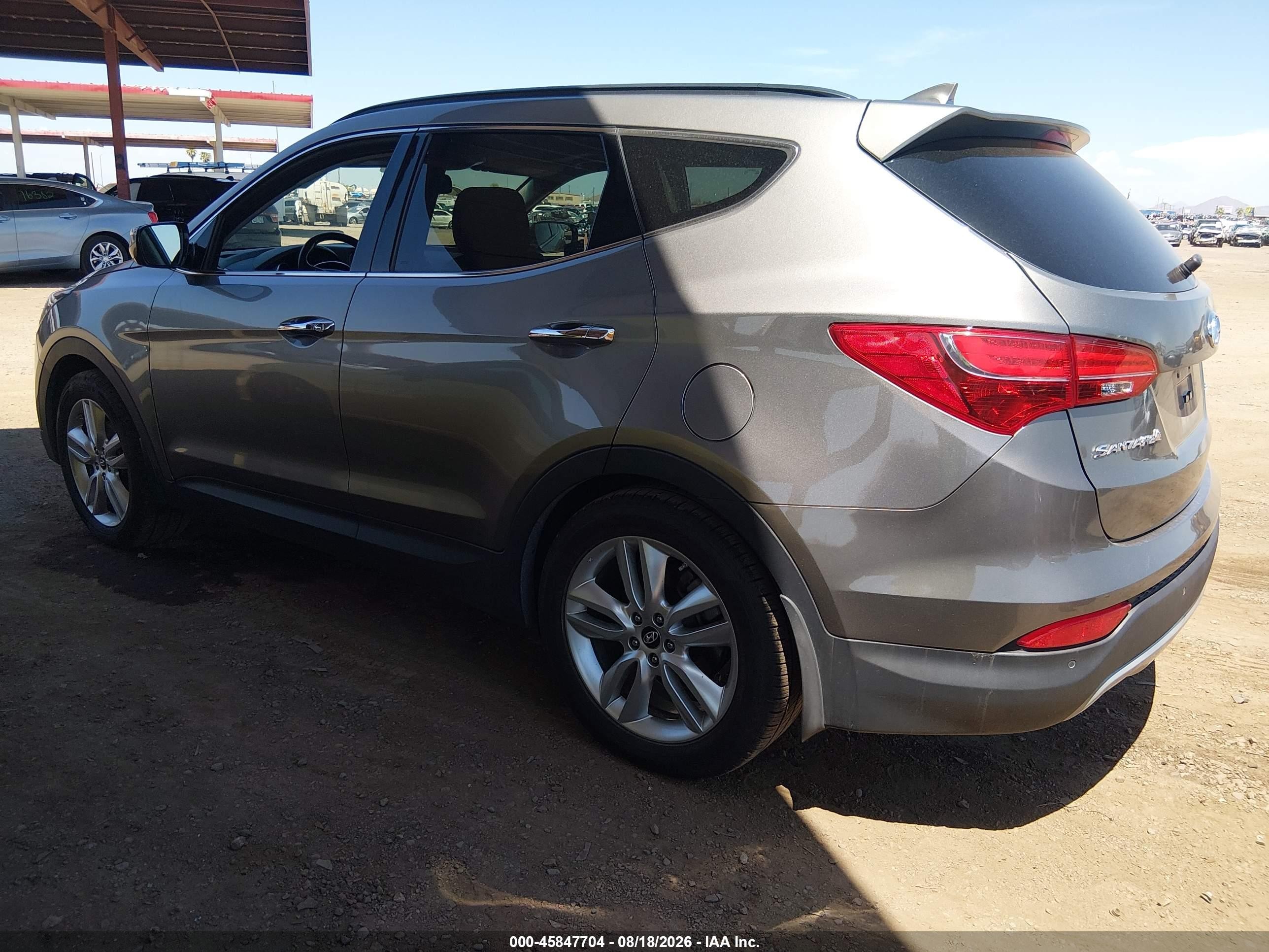 2015 Hyundai Santa Fe Sport 2.0l Turbo Gray vin: 5XYZW4LA9FG239437