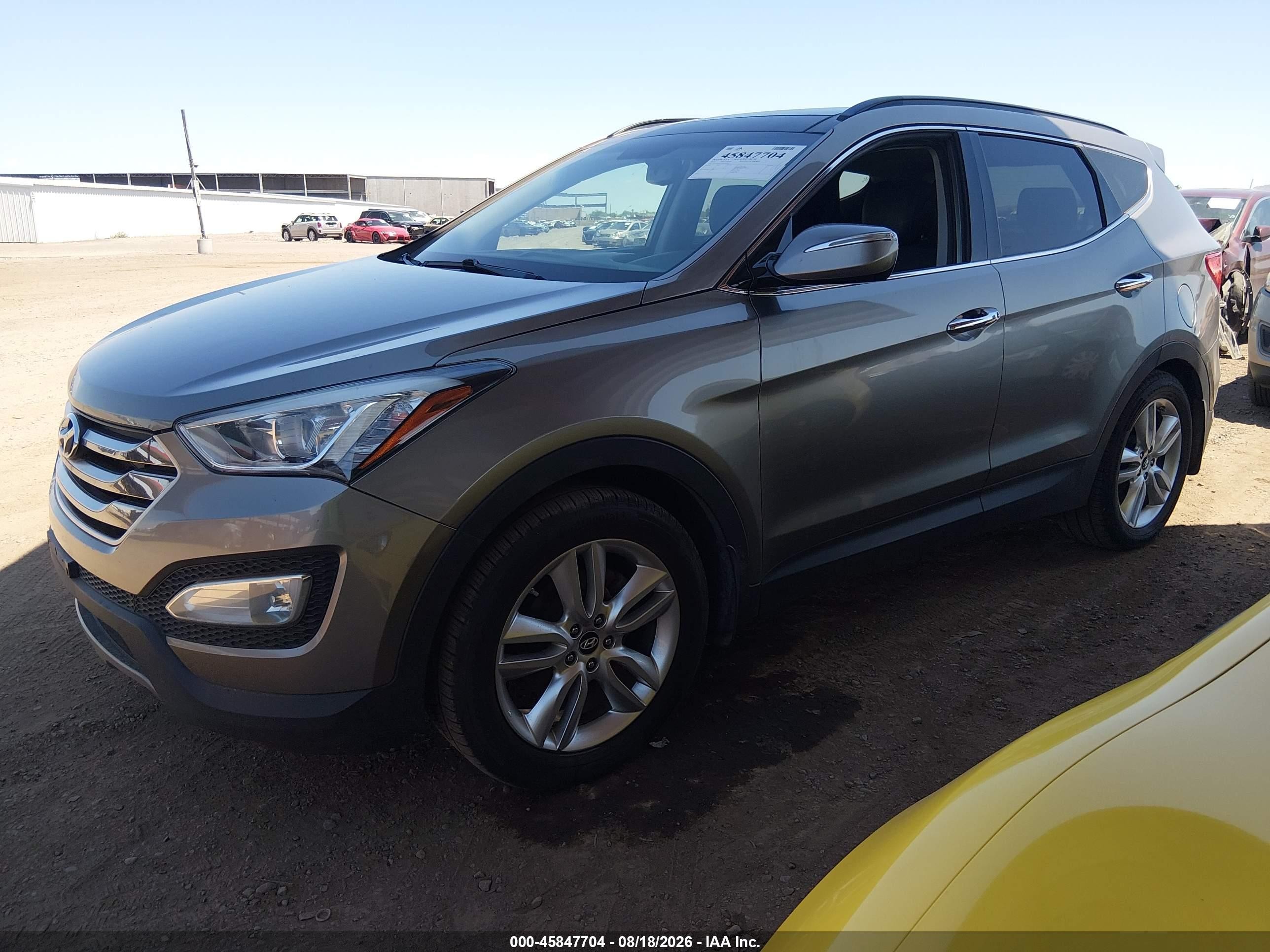 2015 Hyundai Santa Fe Sport 2.0l Turbo Gray vin: 5XYZW4LA9FG239437