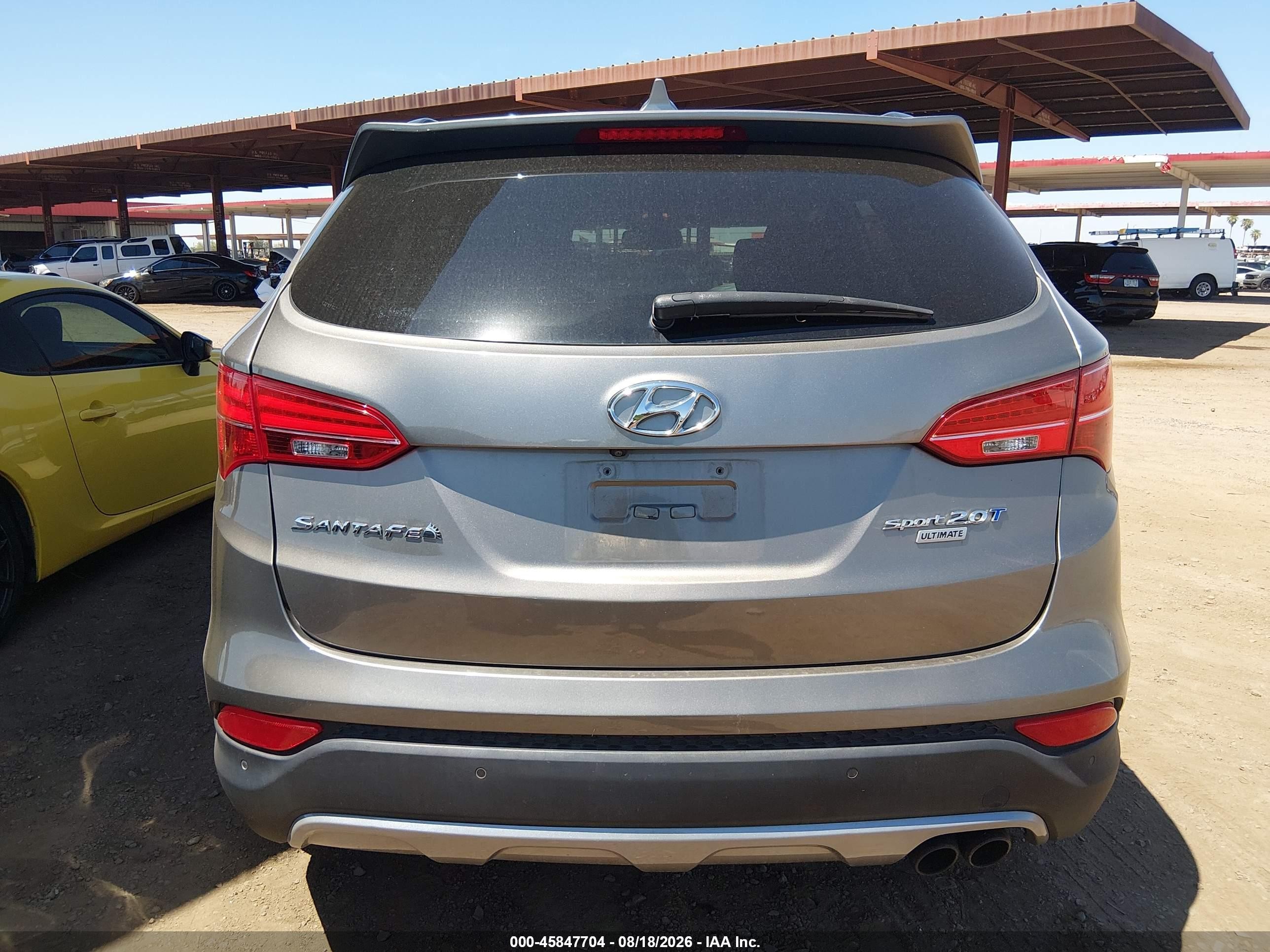 2015 Hyundai Santa Fe Sport 2.0l Turbo Gray vin: 5XYZW4LA9FG239437