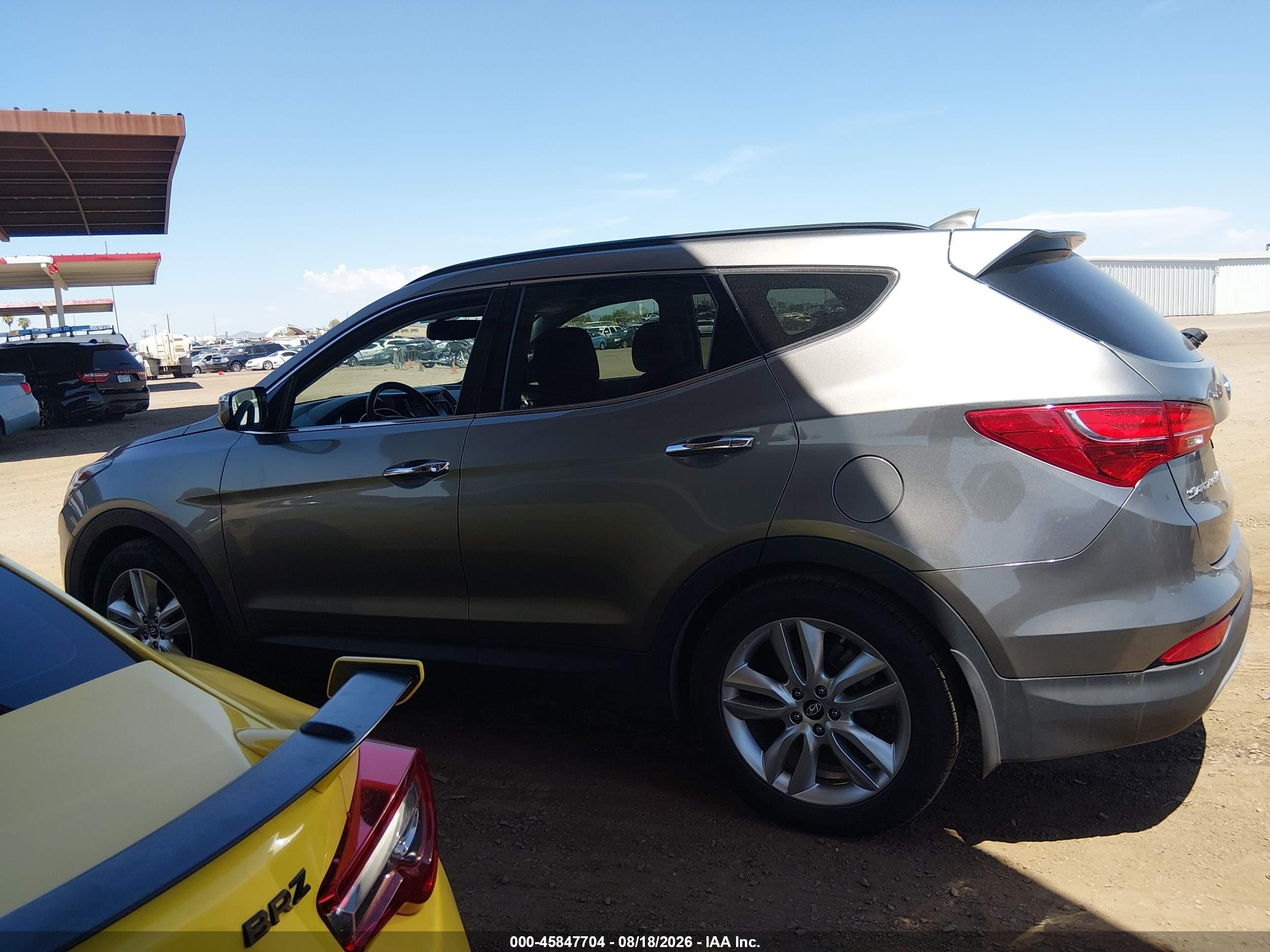 2015 Hyundai Santa Fe Sport 2.0l Turbo Gray vin: 5XYZW4LA9FG239437