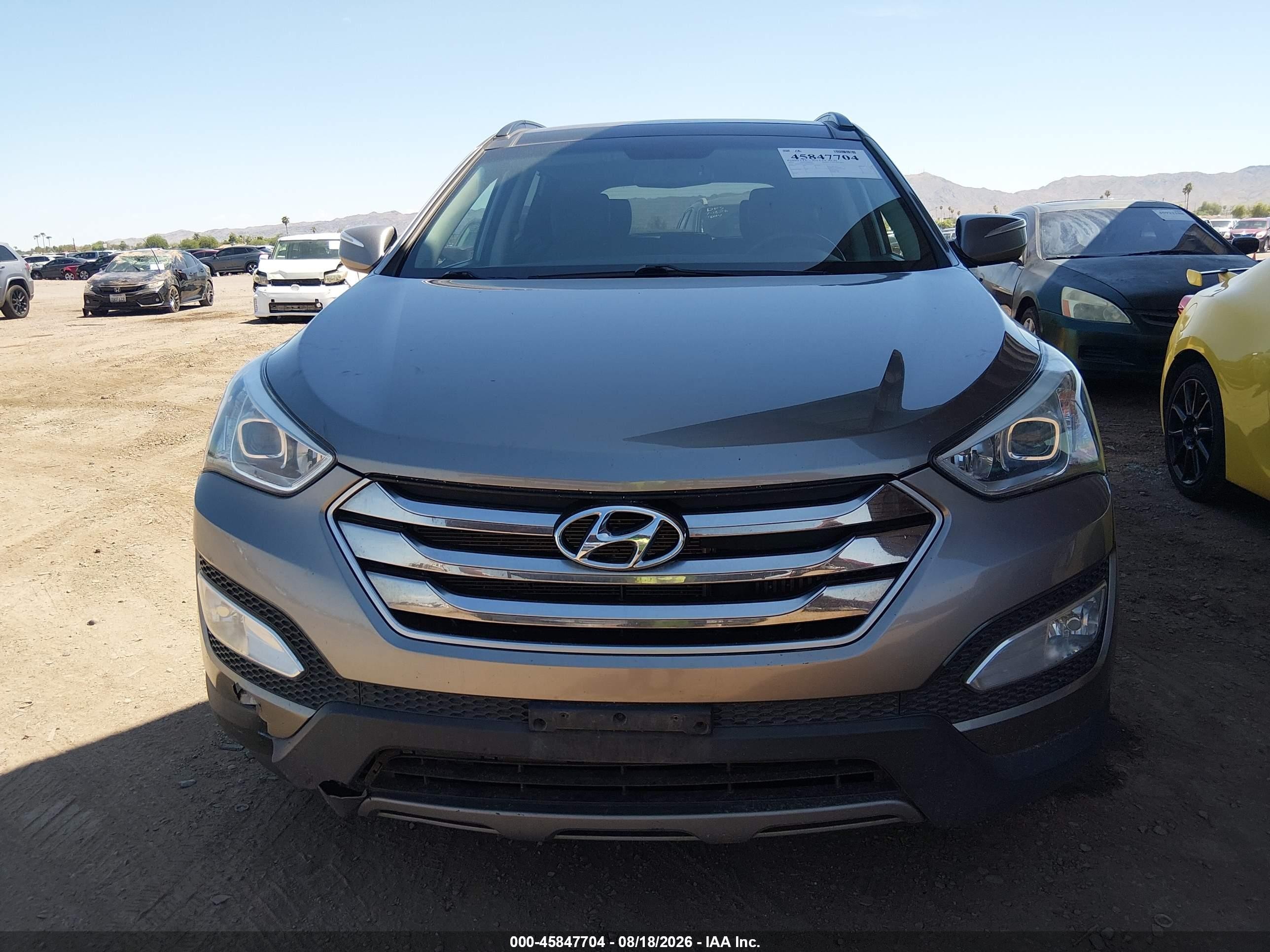 2015 Hyundai Santa Fe Sport 2.0l Turbo Gray vin: 5XYZW4LA9FG239437