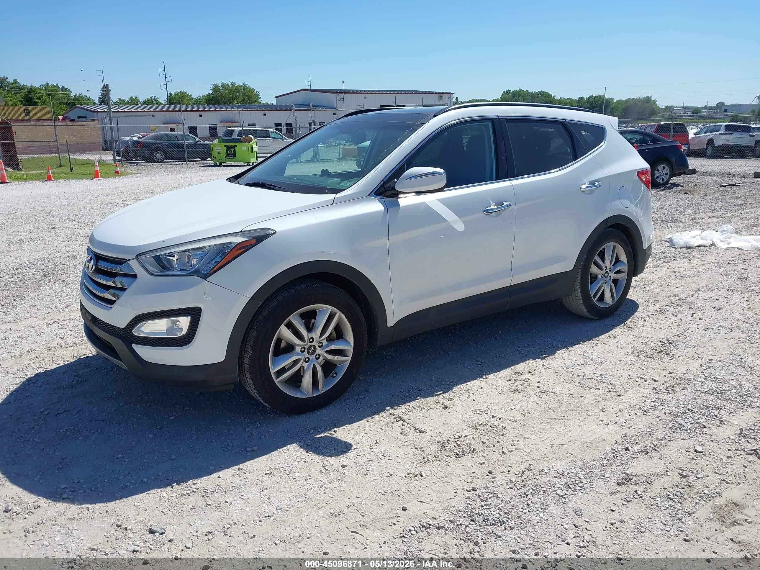 2015 Hyundai Santa Fe Sport 2.0l Turbo Белый vin: 5XYZW4LA9FG293420