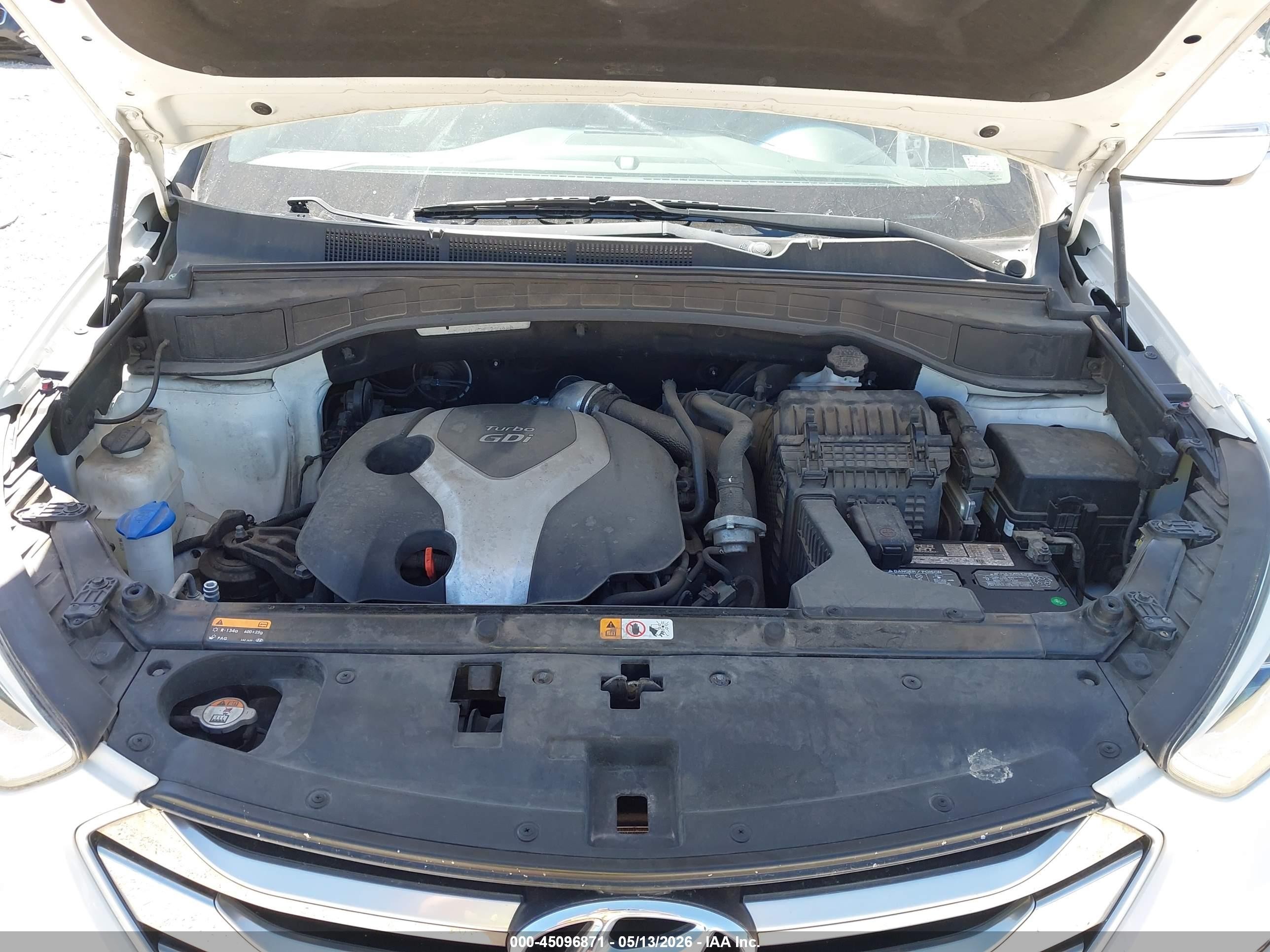 2015 Hyundai Santa Fe Sport 2.0l Turbo Белый vin: 5XYZW4LA9FG293420