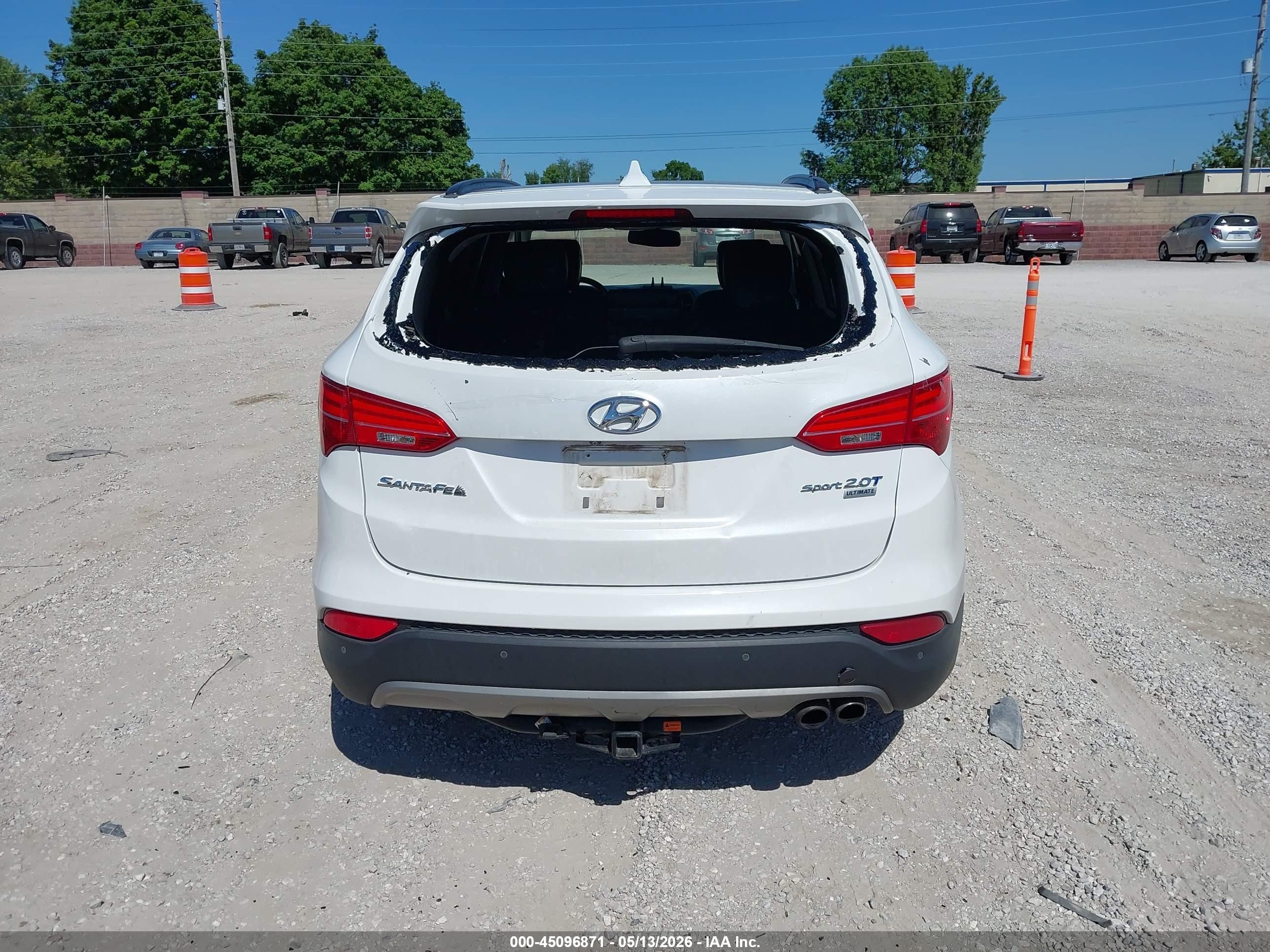 2015 Hyundai Santa Fe Sport 2.0l Turbo Белый vin: 5XYZW4LA9FG293420