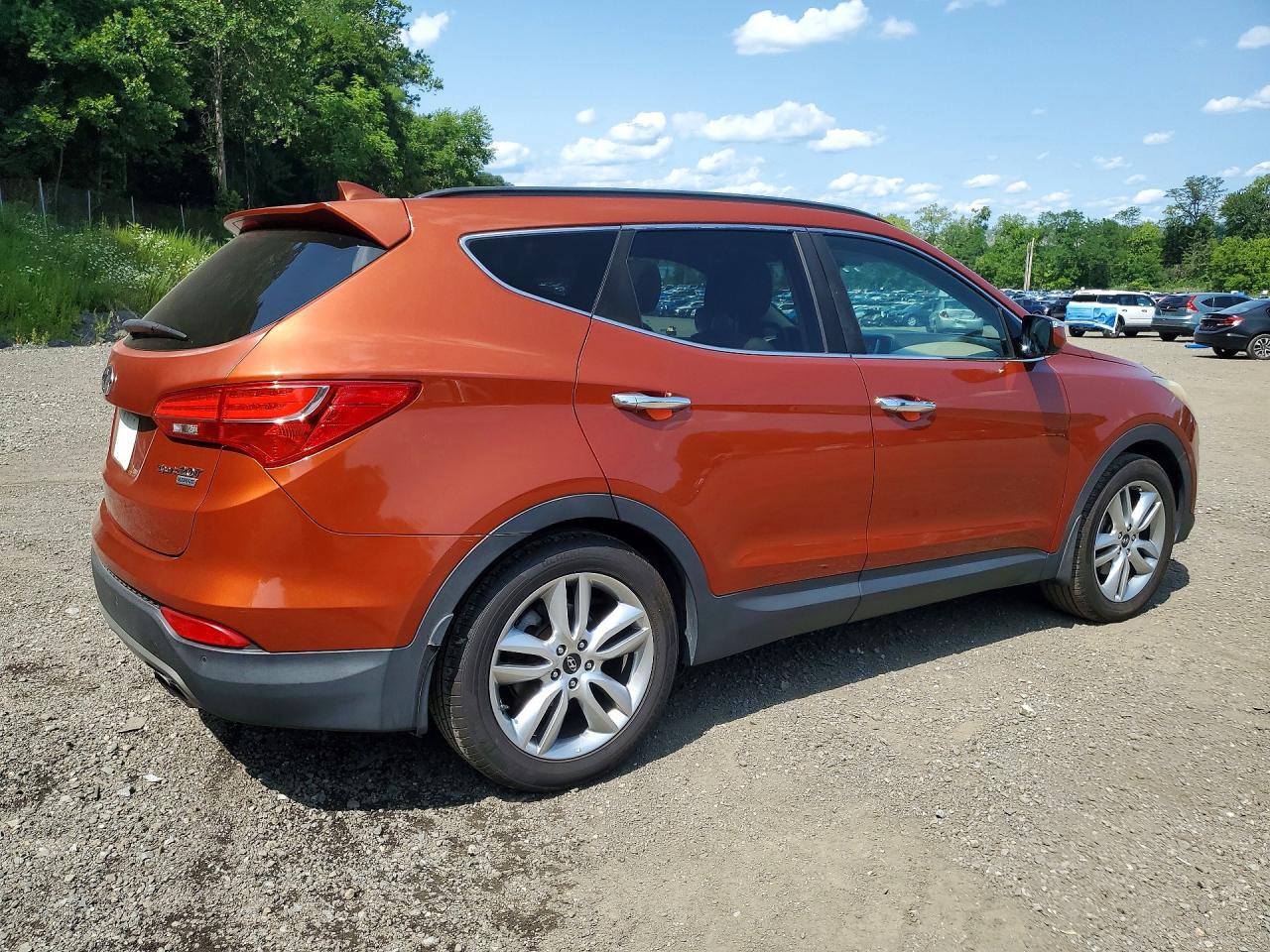 2015 Hyundai Santa Fe Sport 2.0t Orange vin: 5XYZW4LAXFG251404