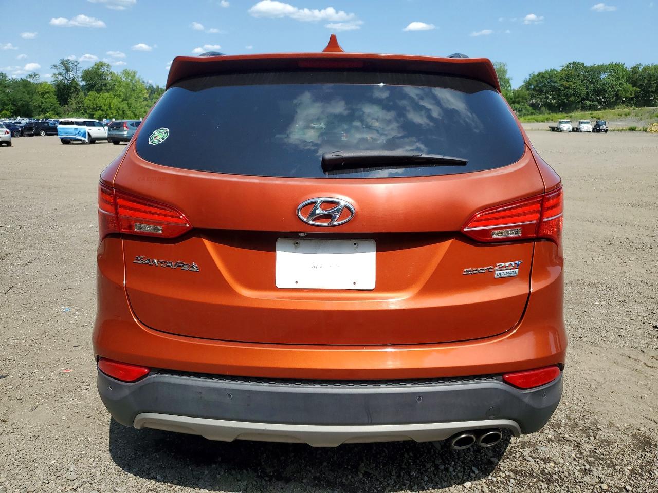 2015 Hyundai Santa Fe Sport 2.0t Orange vin: 5XYZW4LAXFG251404