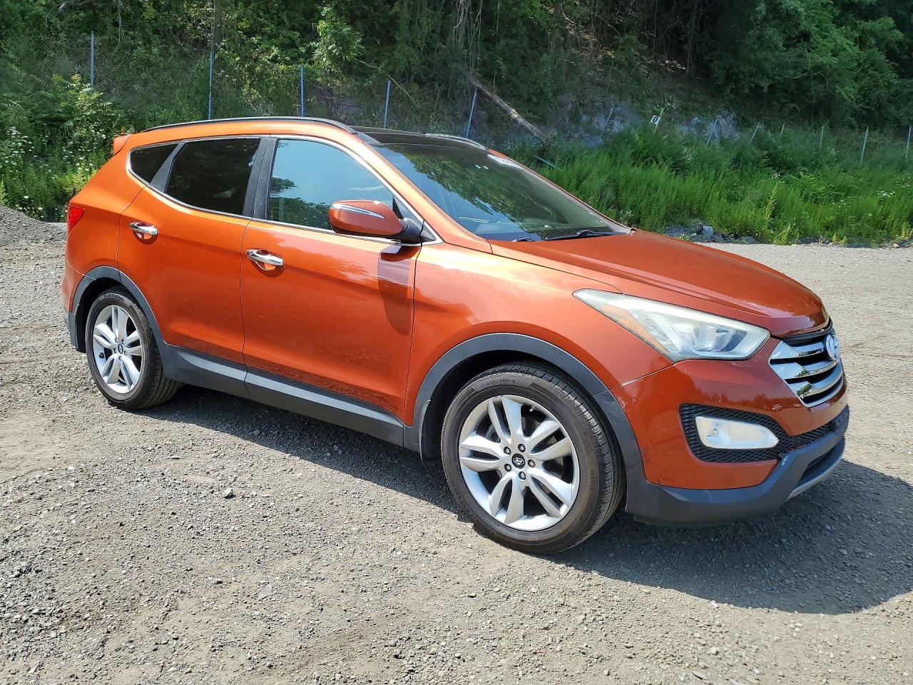2015 Hyundai Santa Fe Sport 2.0t Orange vin: 5XYZW4LAXFG251404