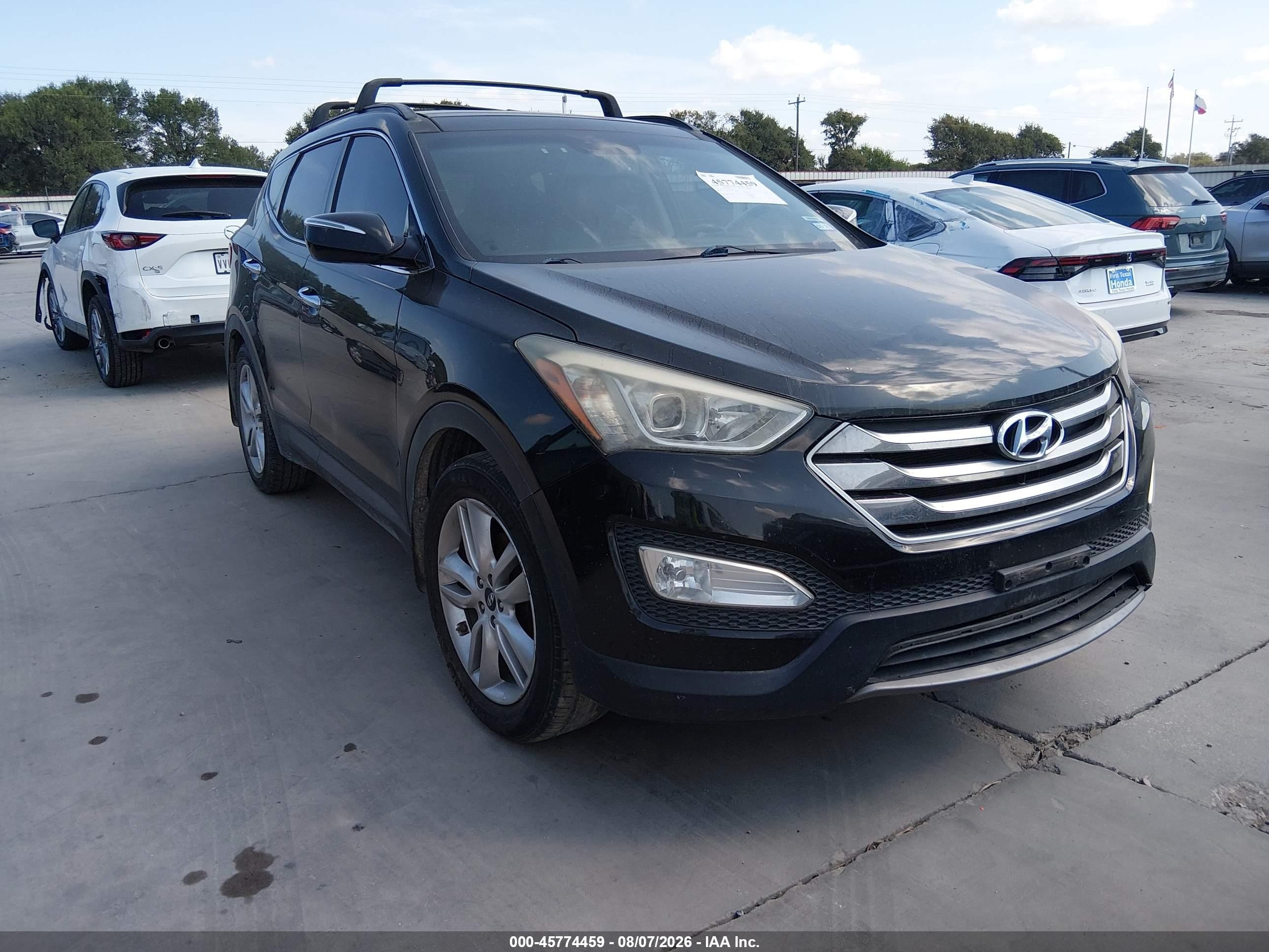2015 Hyundai Santa Fe Sport 2.0l Turbo Black vin: 5XYZW4LAXFG295841